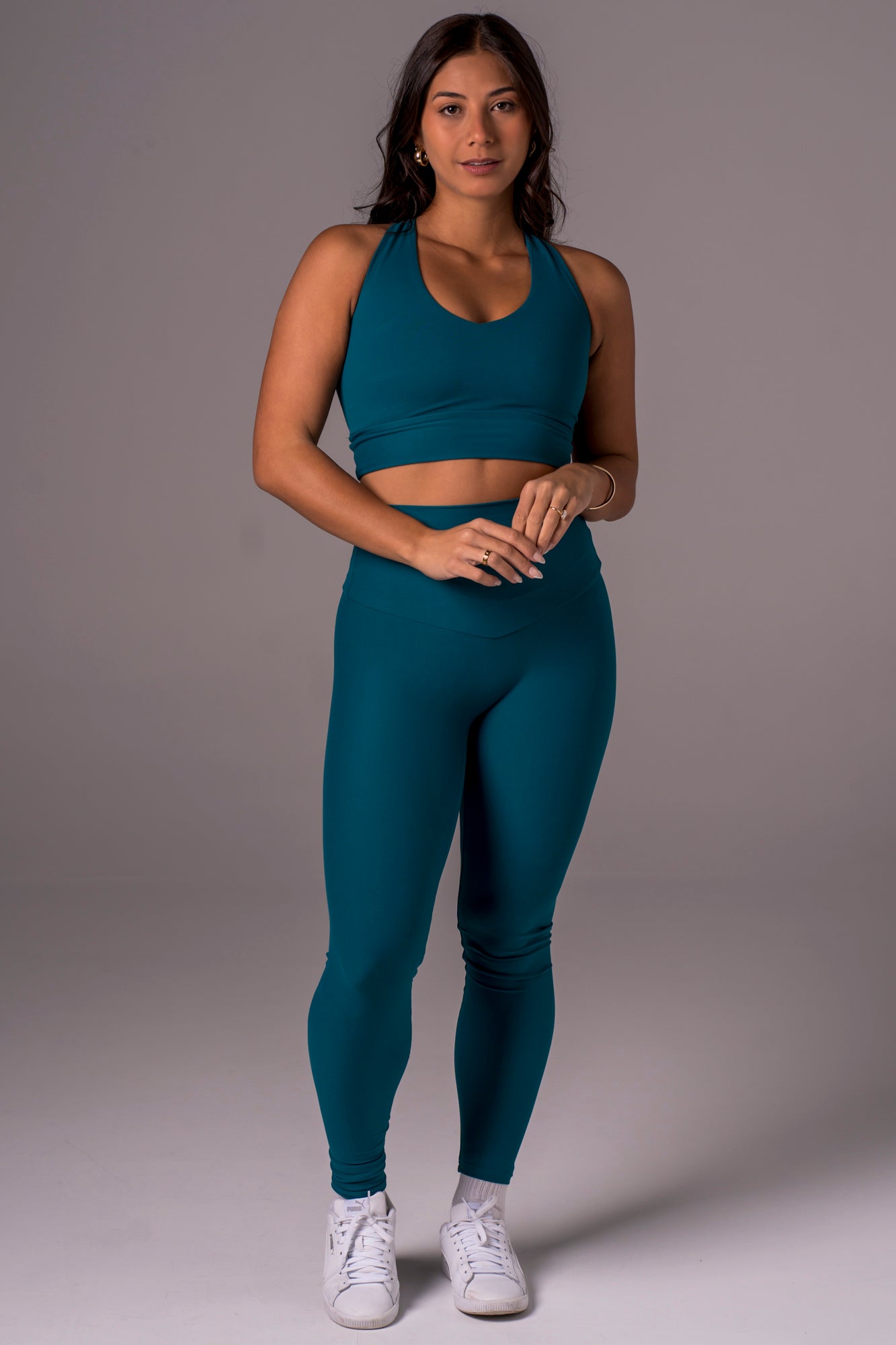 Ocean Dynamic High Waisted Ankle Biter Leggings
