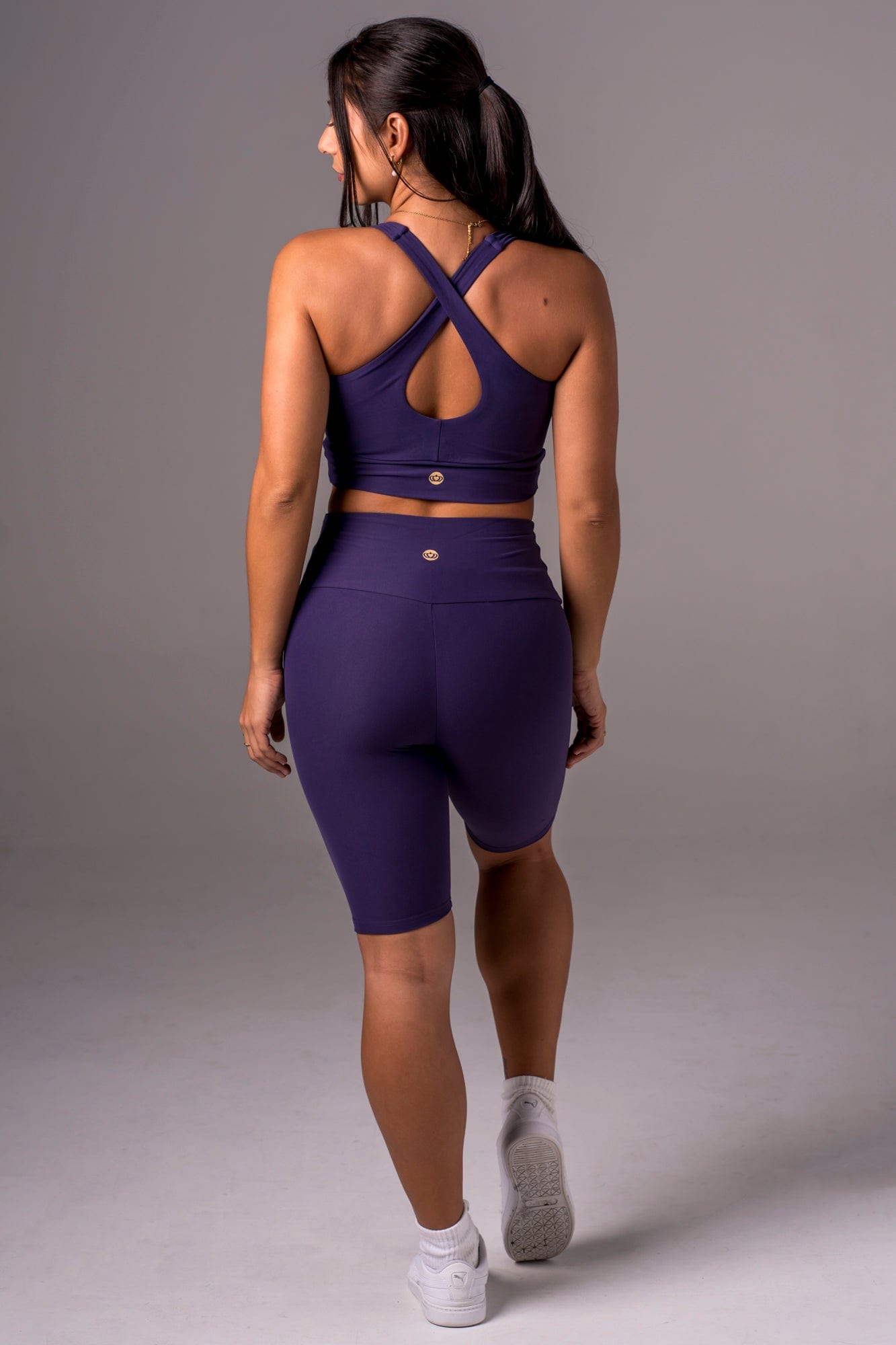 Amethyst Dynamic High Waisted Bike Shorts