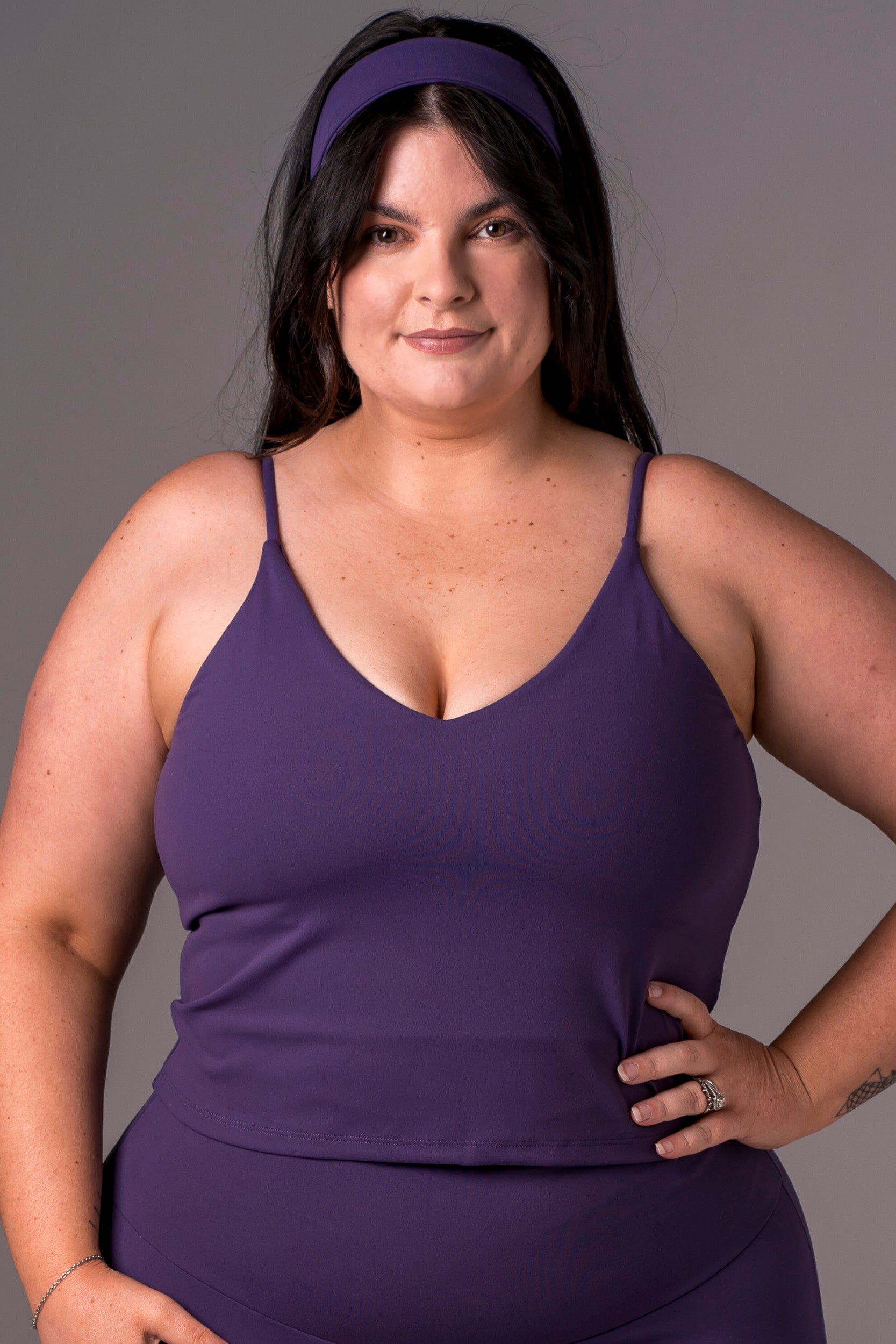 Amethyst Luxe Longline Crop