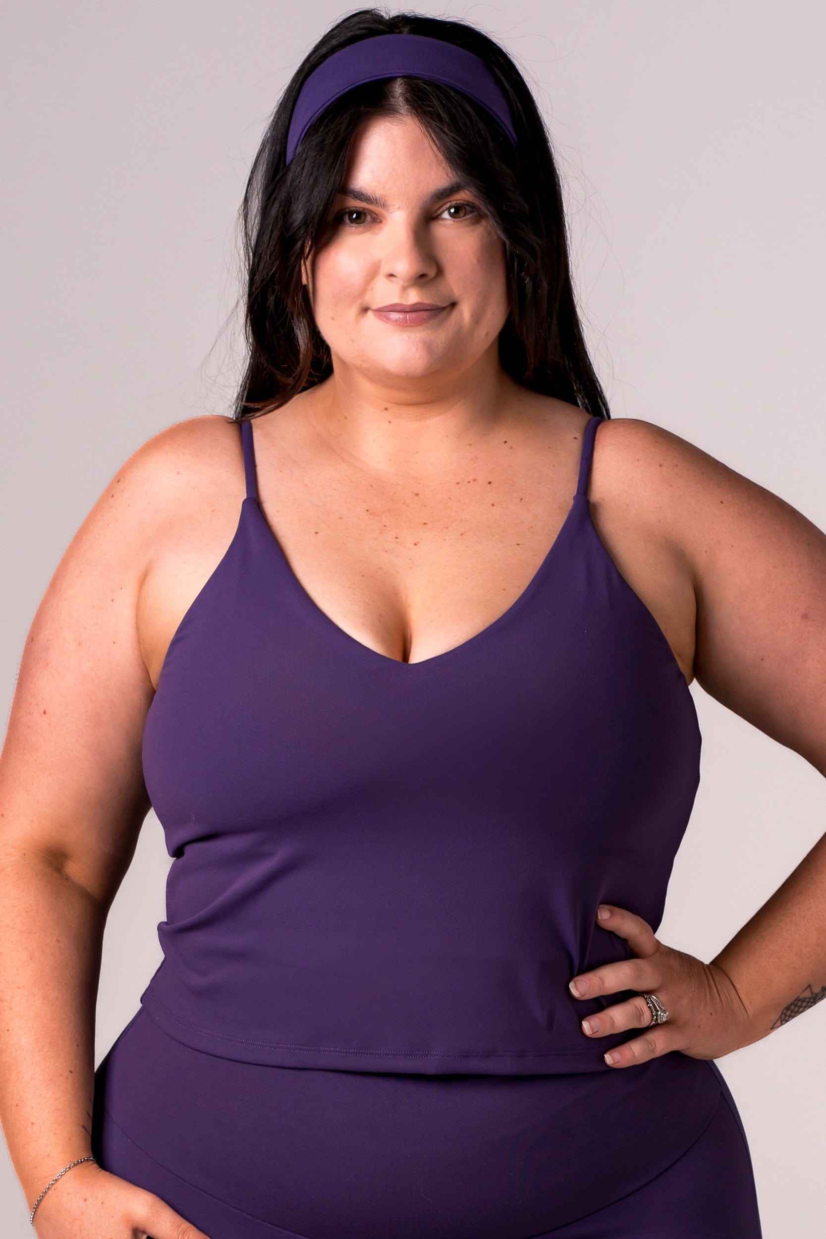 Amethyst Luxe Longline Crop