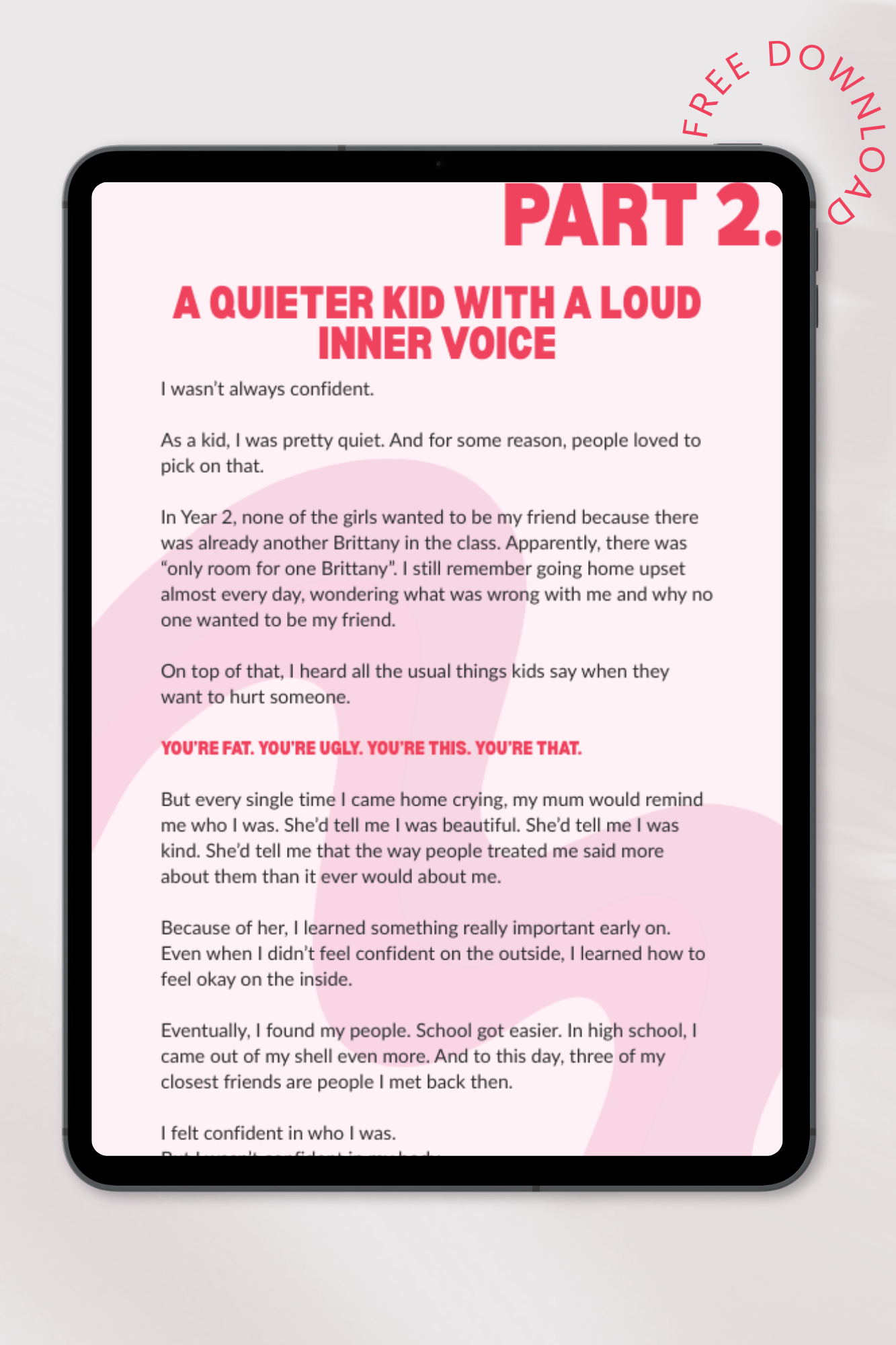 Be Scared and Do it Anyways - B's Road to Confidence