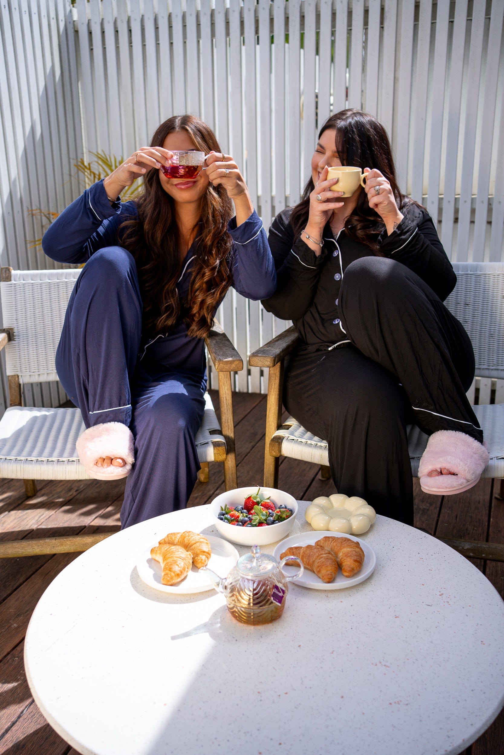 Black Bamboo Pyjama Long Set