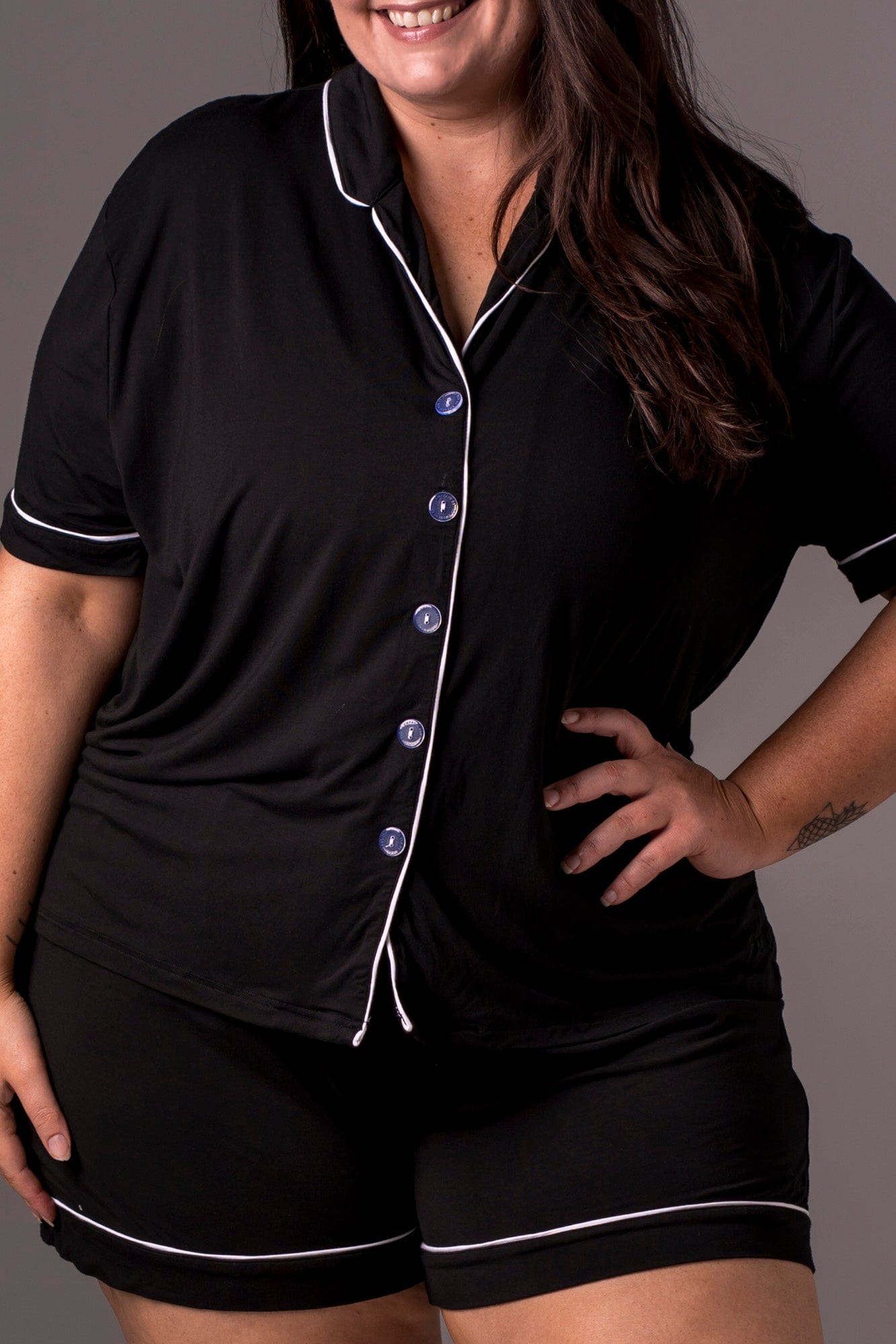 Black Bamboo Pyjama Set