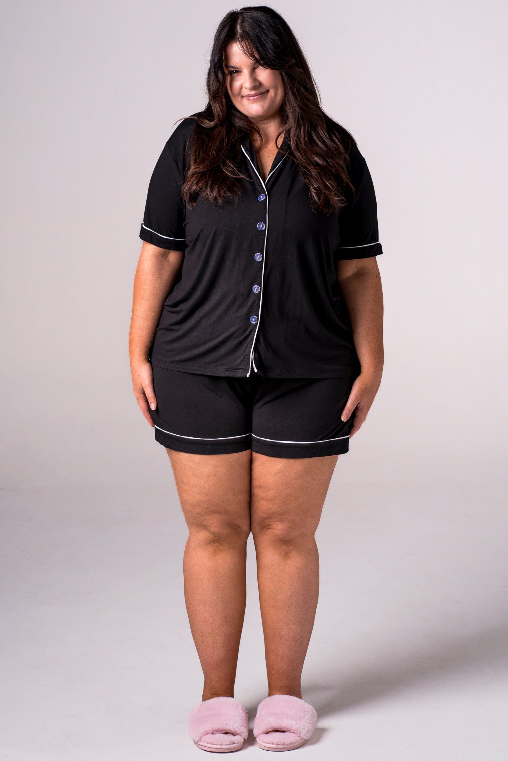 Black Bamboo Pyjama Set