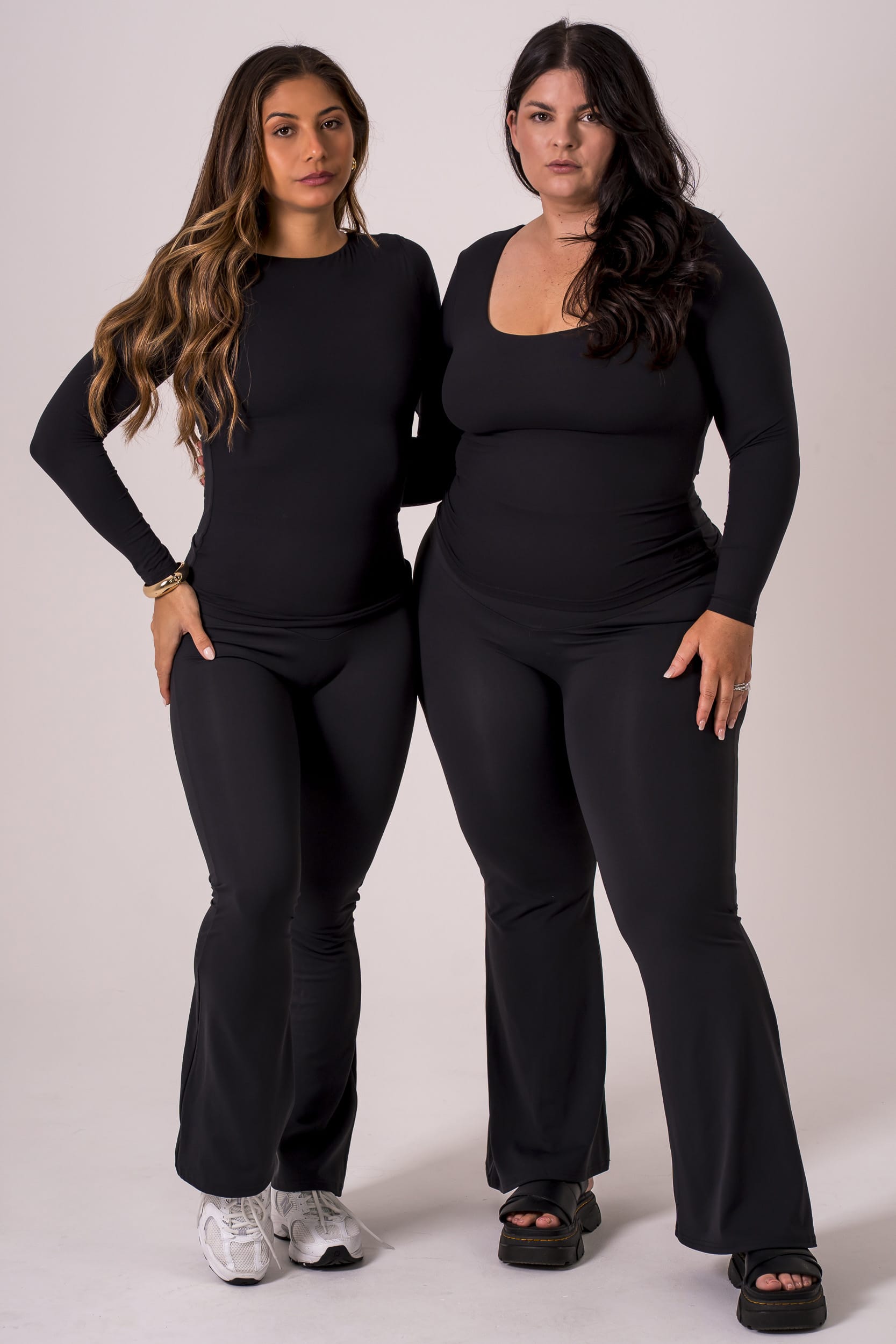 Black Built-In Reversible Long Sleeve