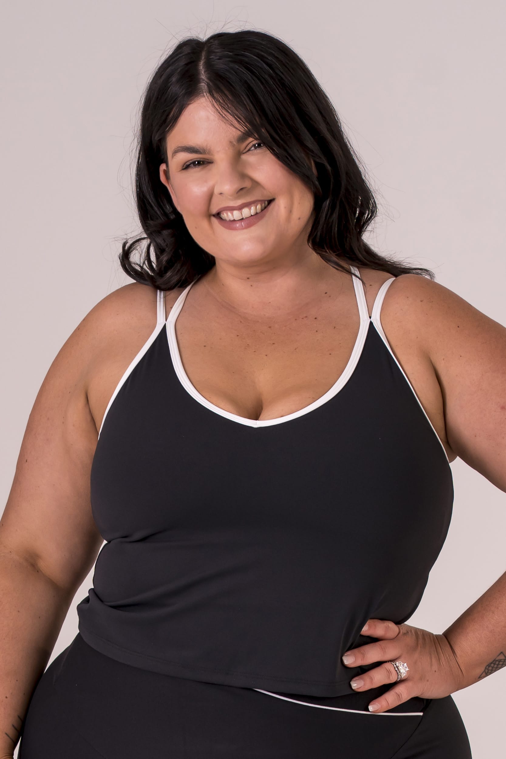 Black Duo Luxe Sienna Tank