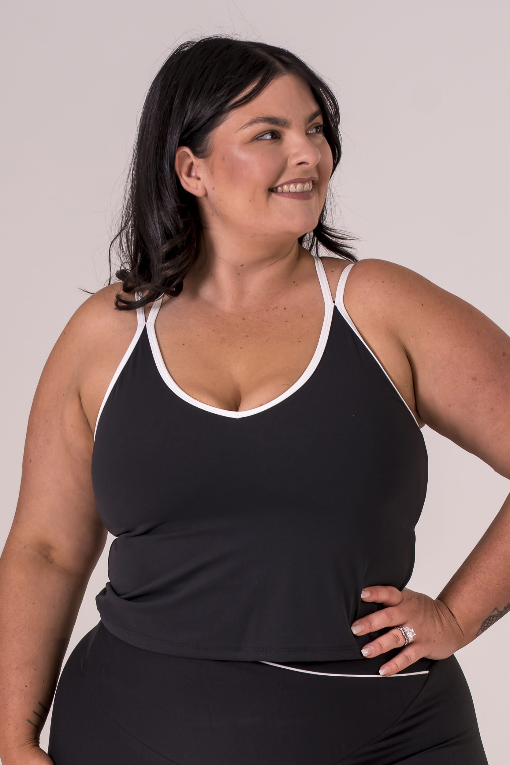 Black Duo Luxe Sienna Tank
