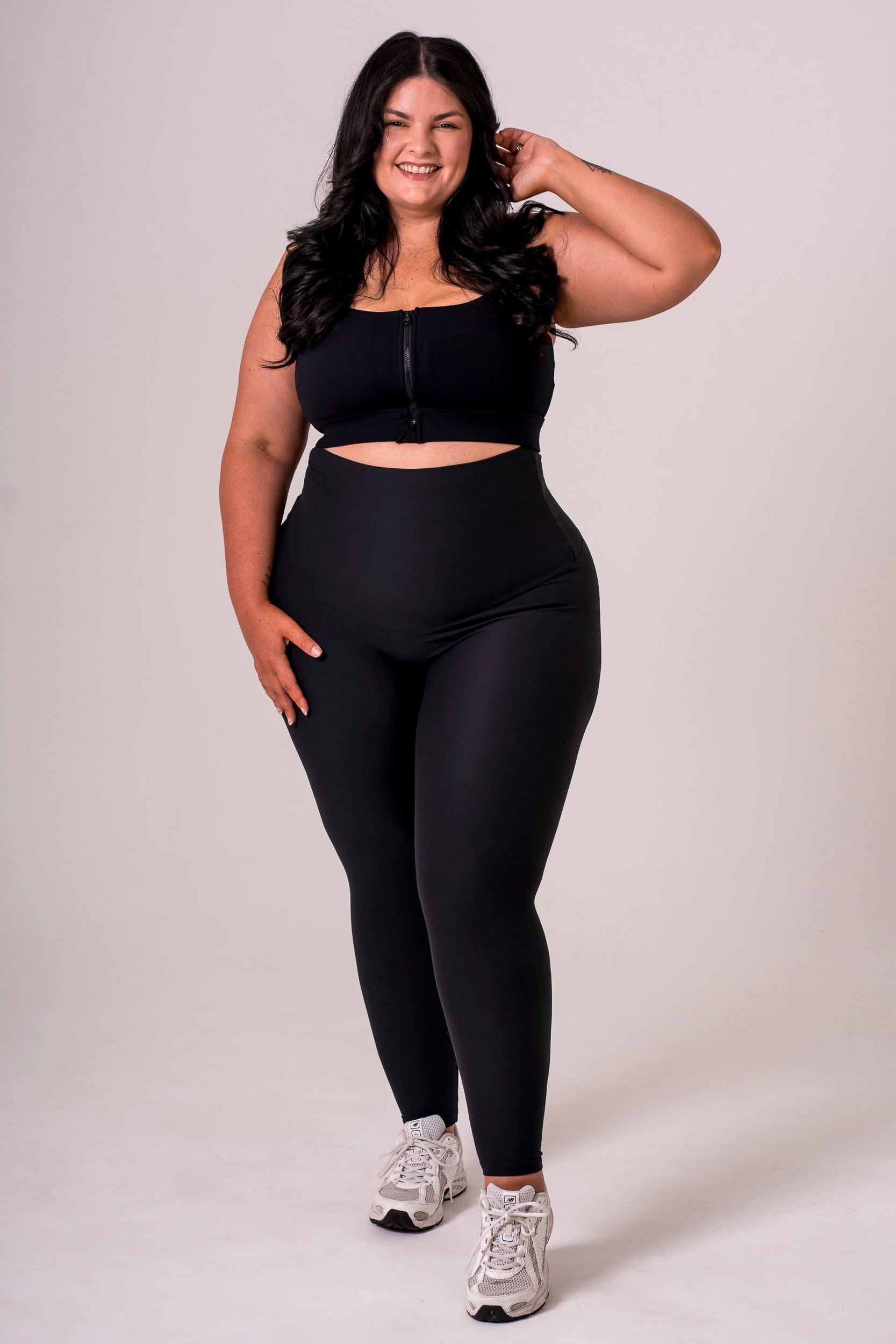 Black Dynamic Extra High Waisted Ankle Biter Leggings