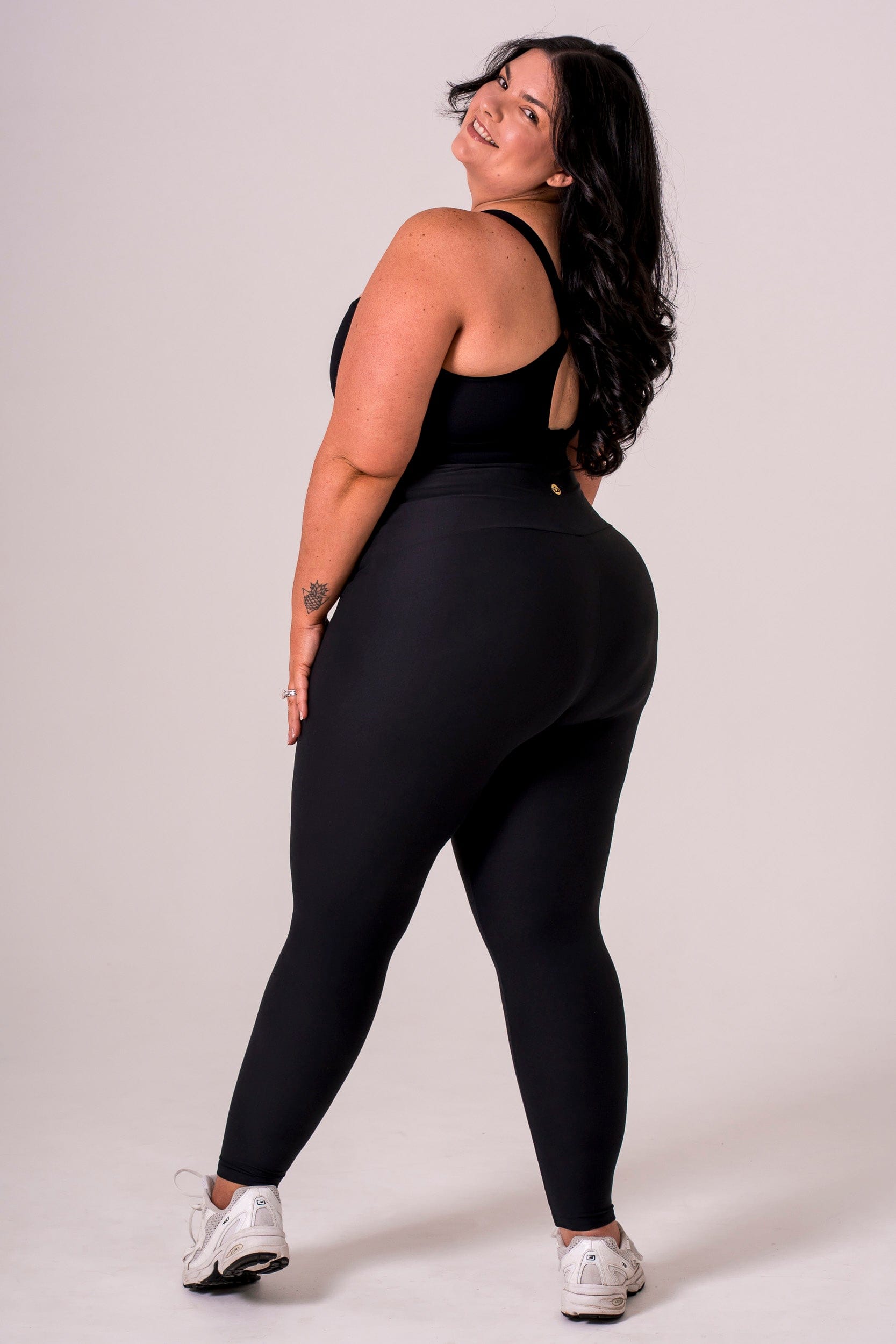 Black Dynamic Extra High Waisted Ankle Biter Leggings