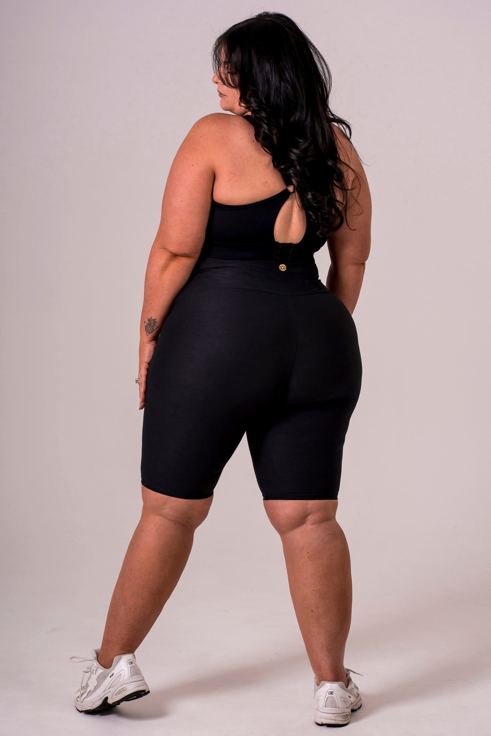 Black Dynamic Extra High Waisted Bike Shorts