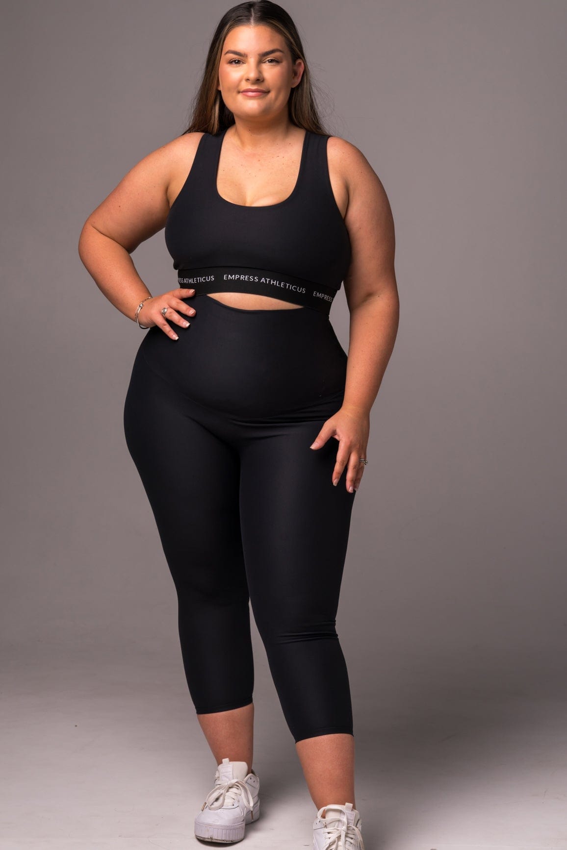 Black Dynamic Extra High Waisted Capri Leggings