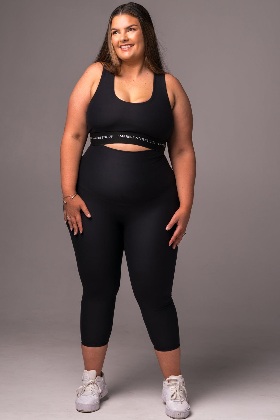 Black Dynamic Extra High Waisted Capri Leggings