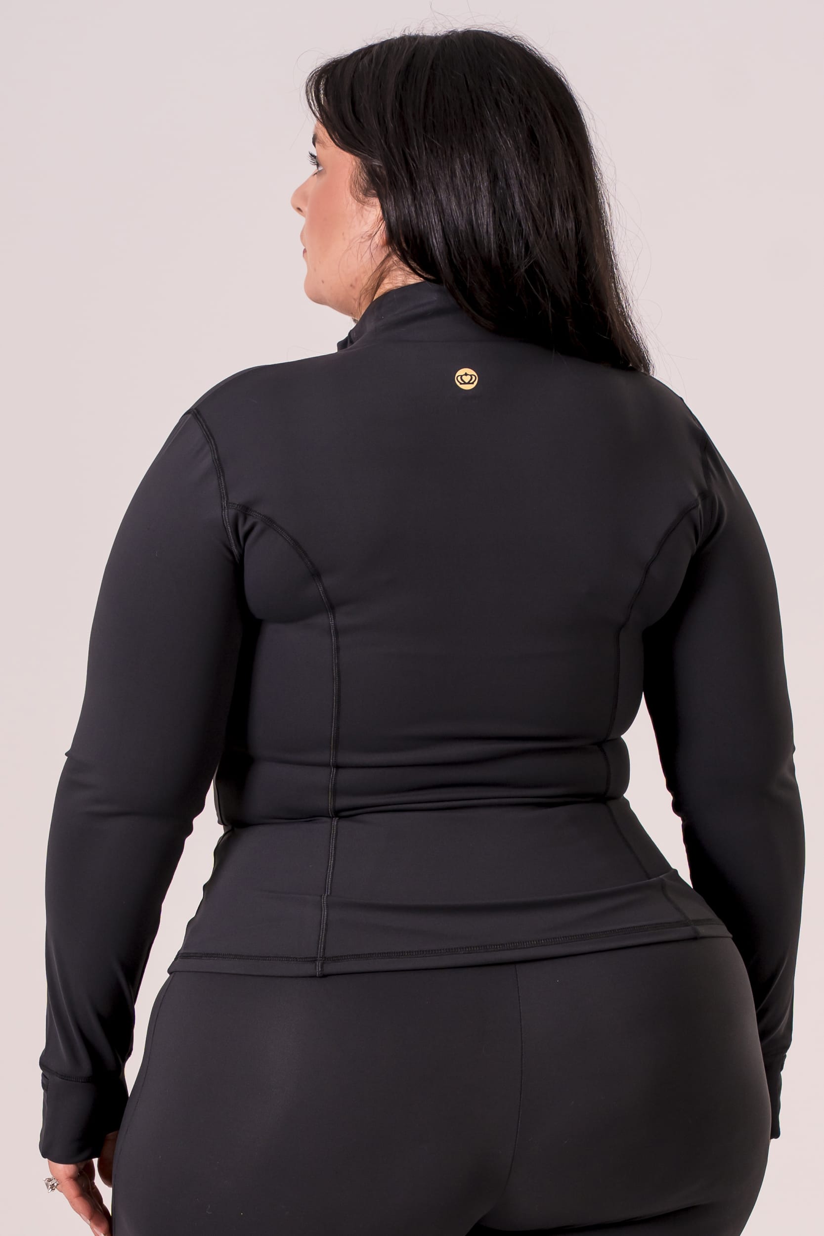 Black Luxe Active Jacket