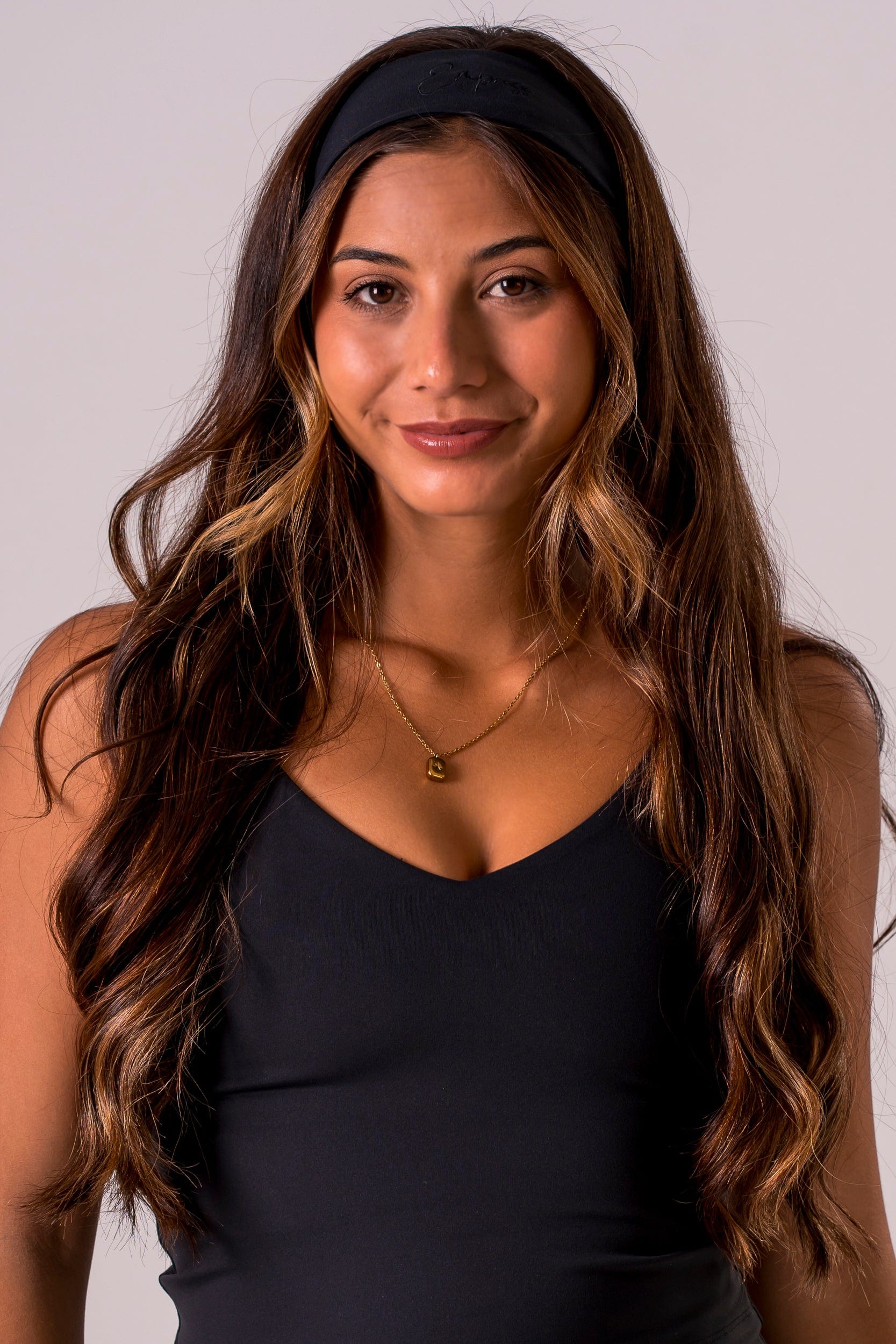 Black Luxe Headband OS