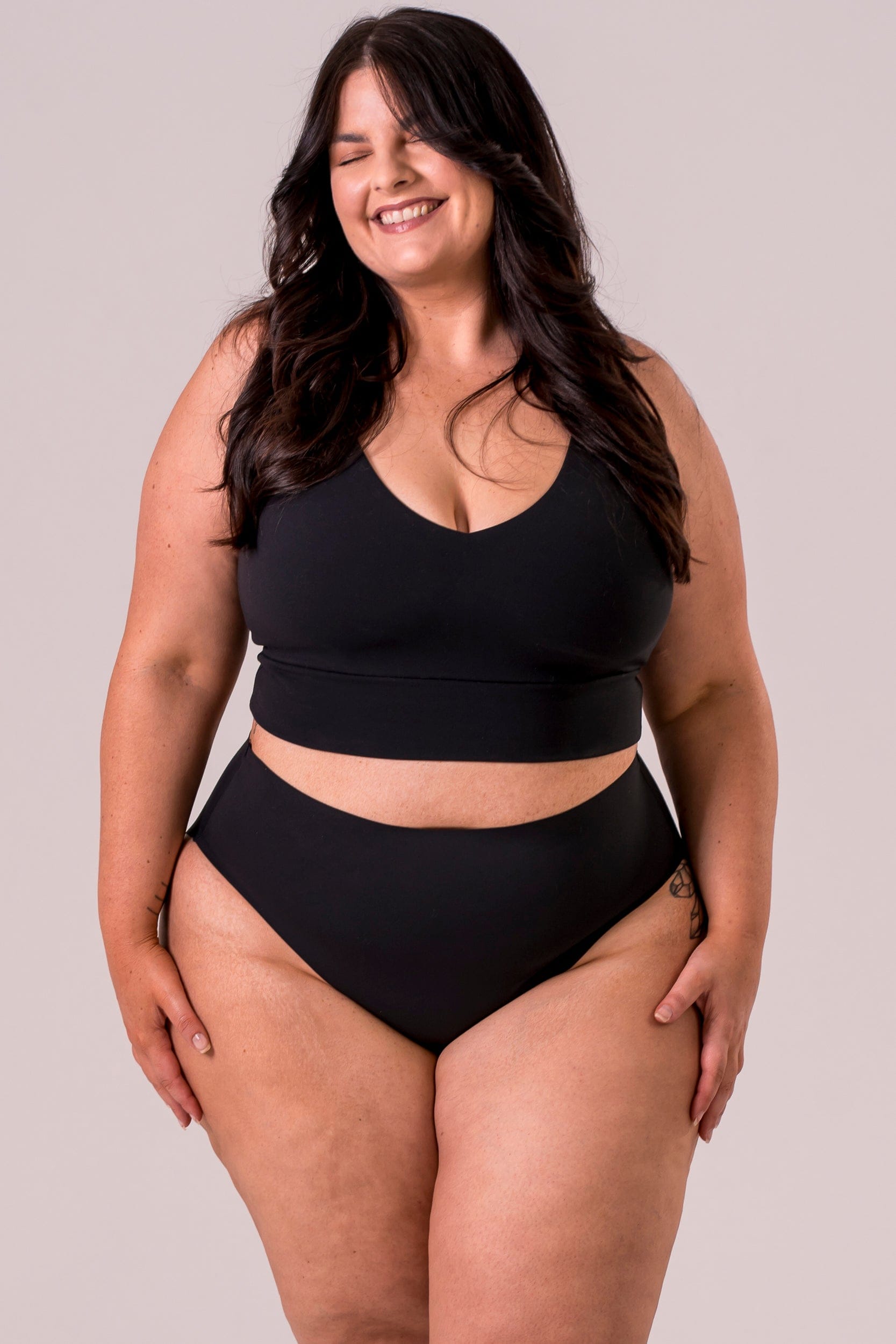 Black Luxe High Rise Brief Underwear 3 Pack