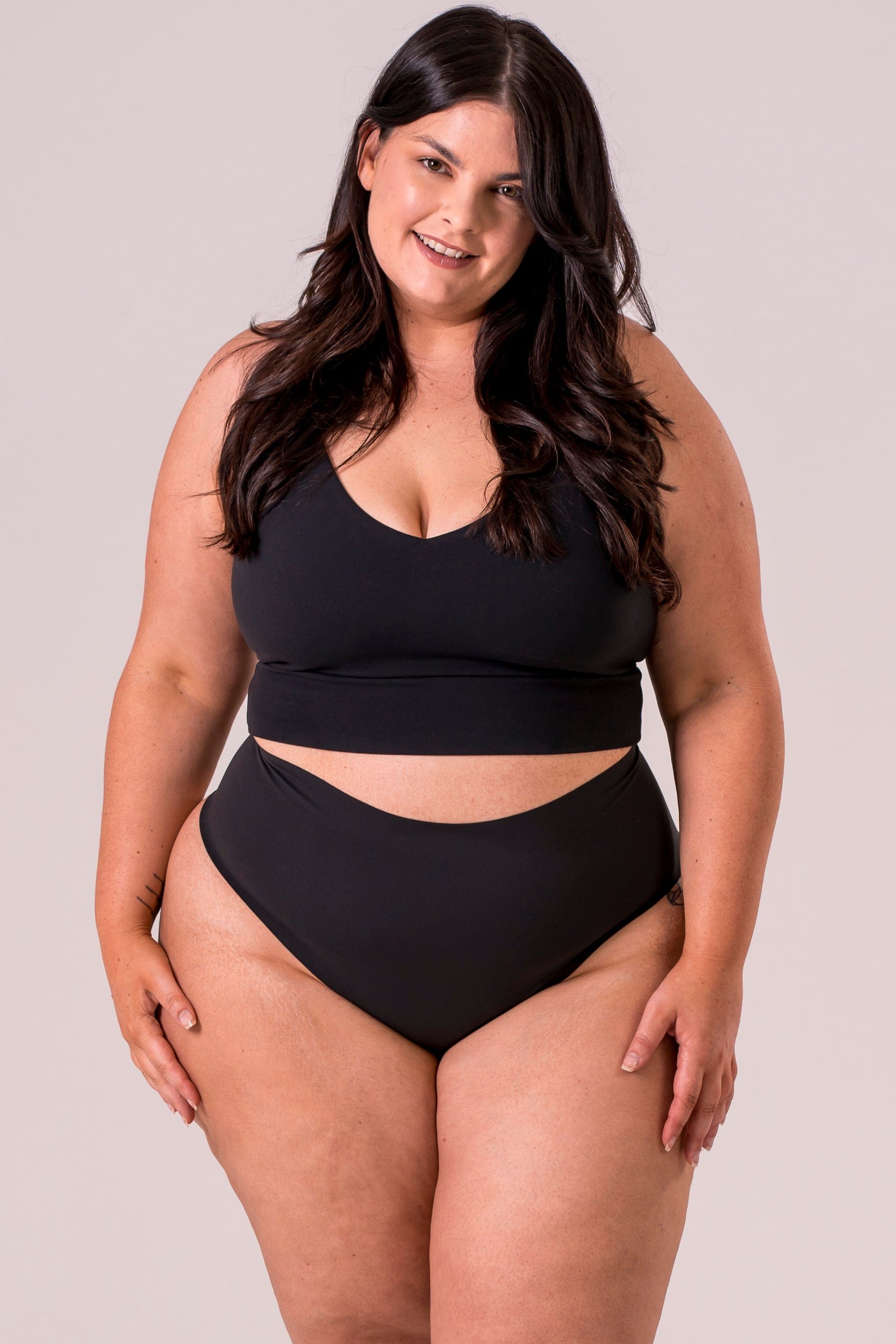 Black Luxe High Waisted Underwear 3 Pack