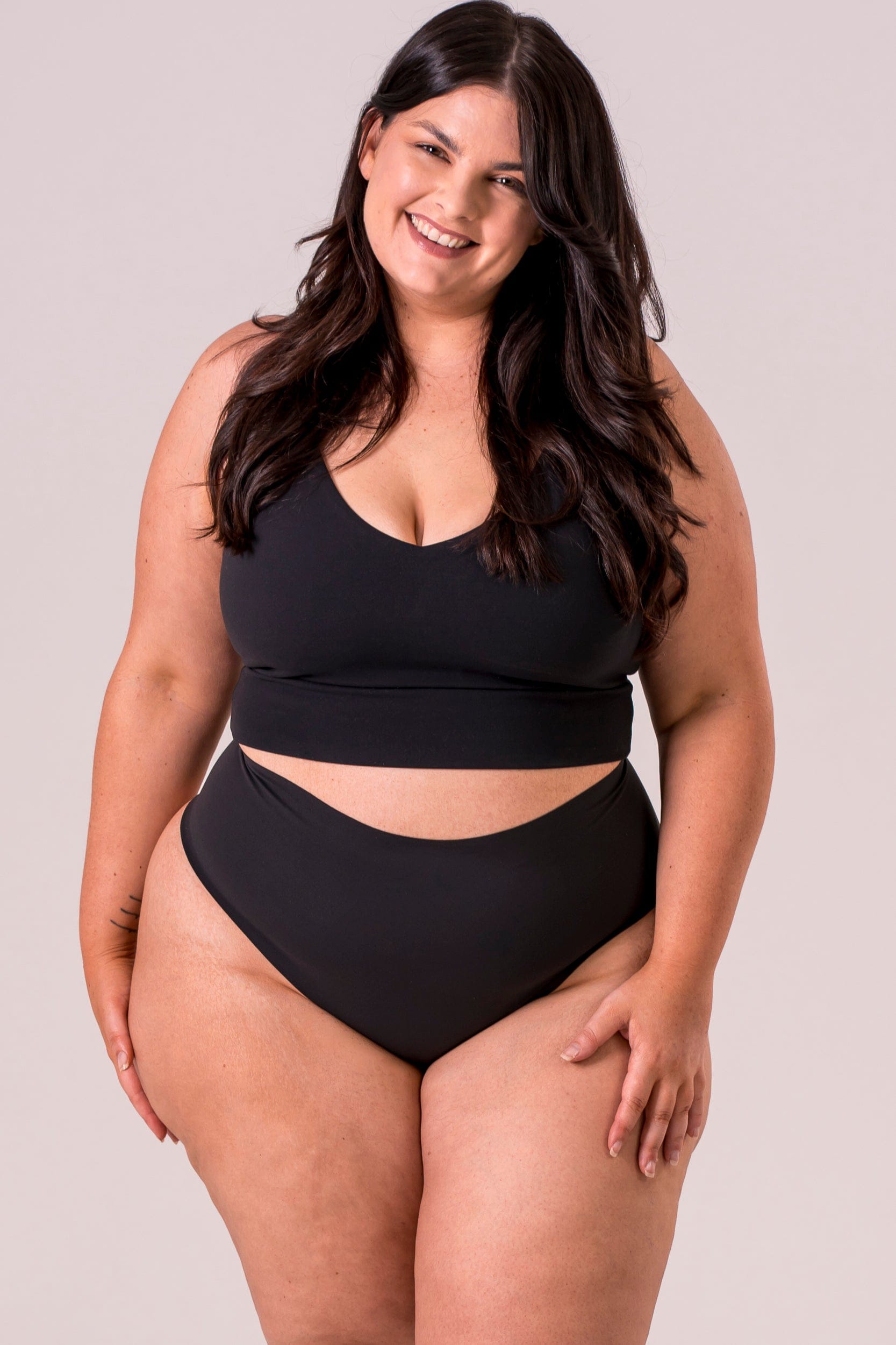 Black Luxe High Waisted Underwear 3 Pack