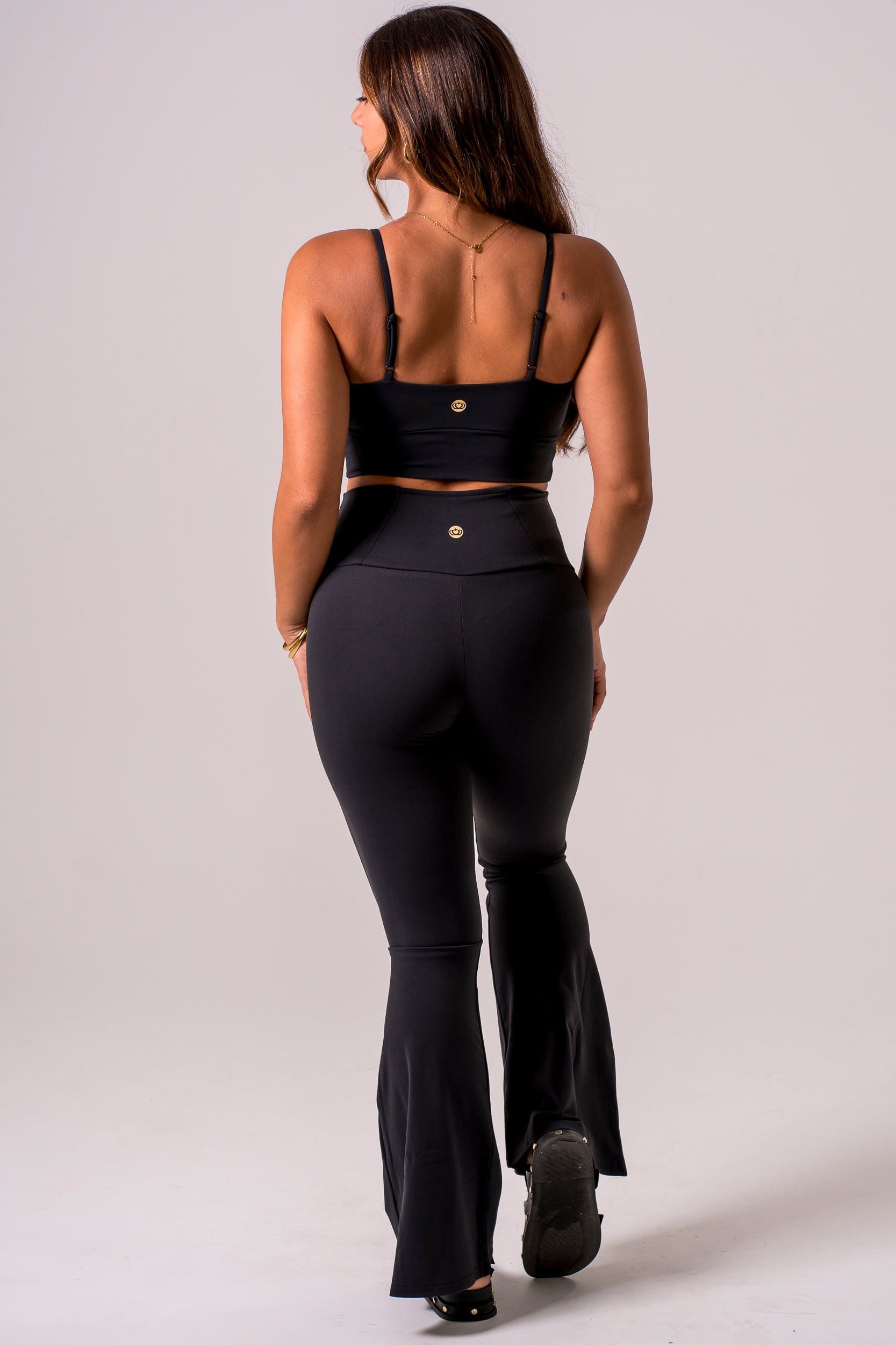 Black Luxe Pocket Bootleg Pants