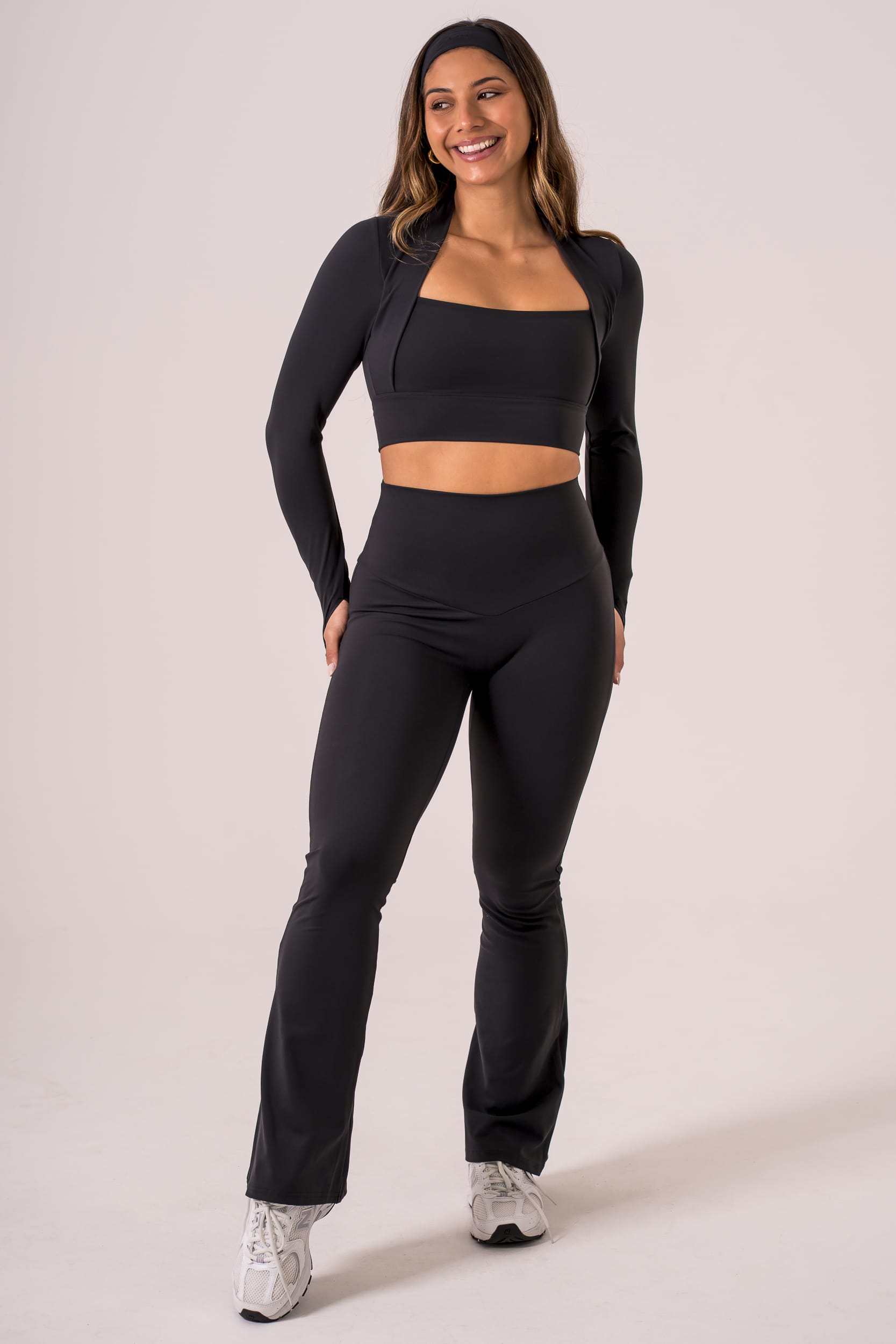 Black Luxe Pocket Bootleg Pants