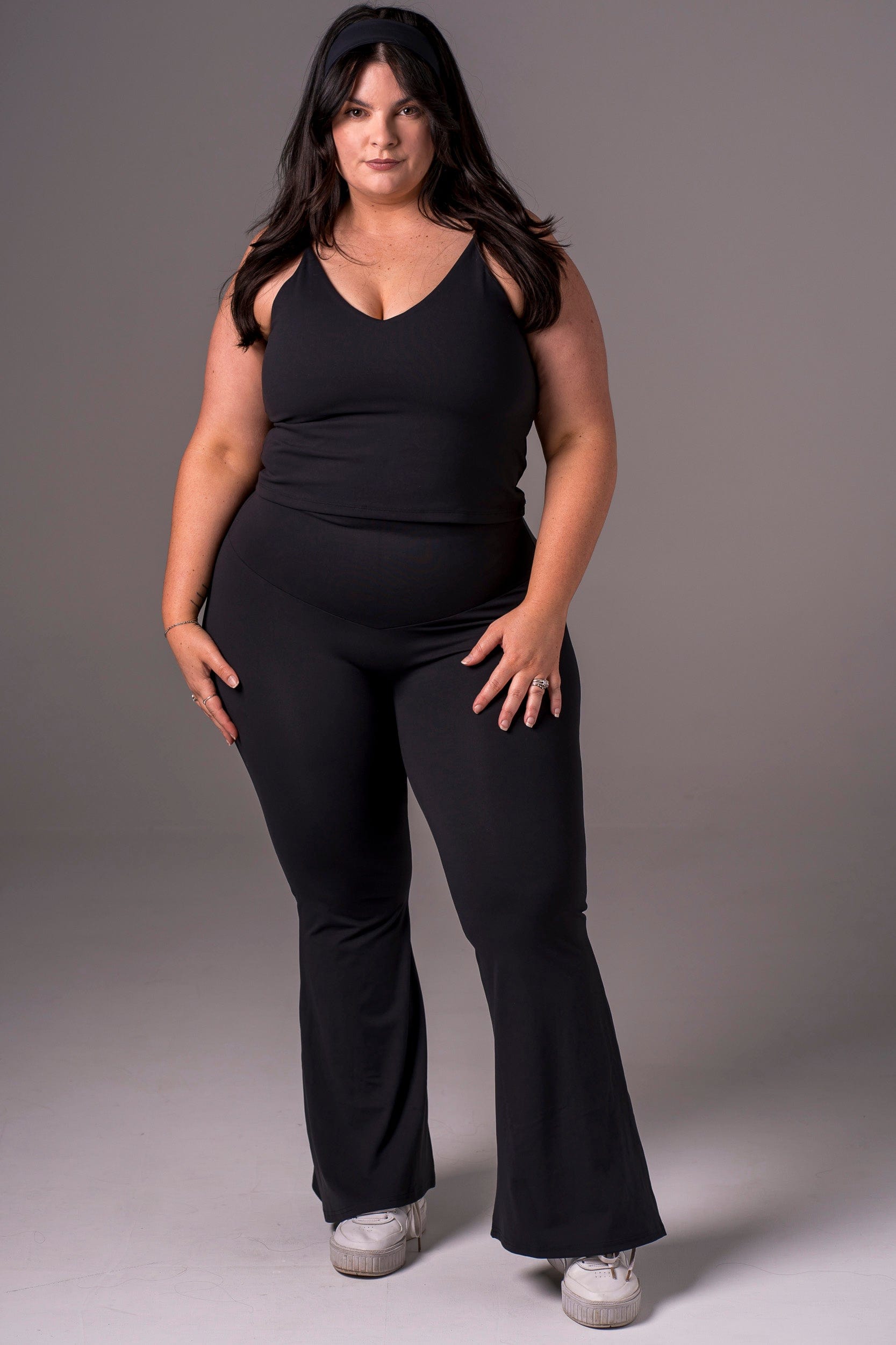 Black Luxe Pocket Yoga Pants