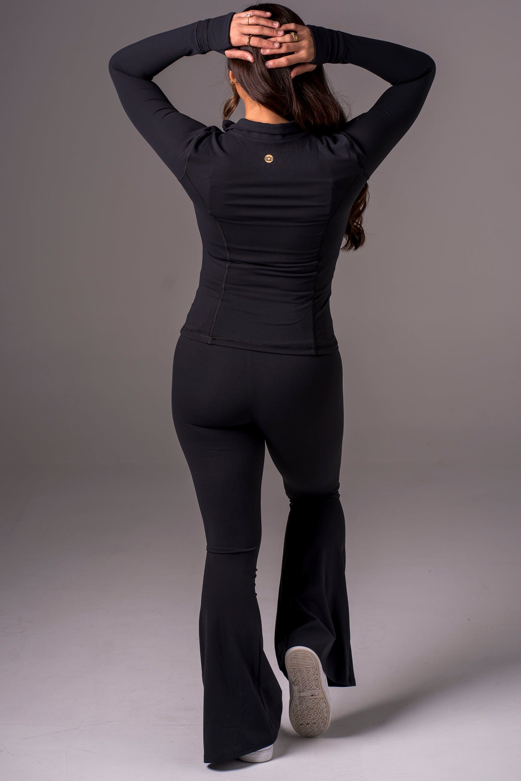 Black Luxe Pocket Yoga Pants