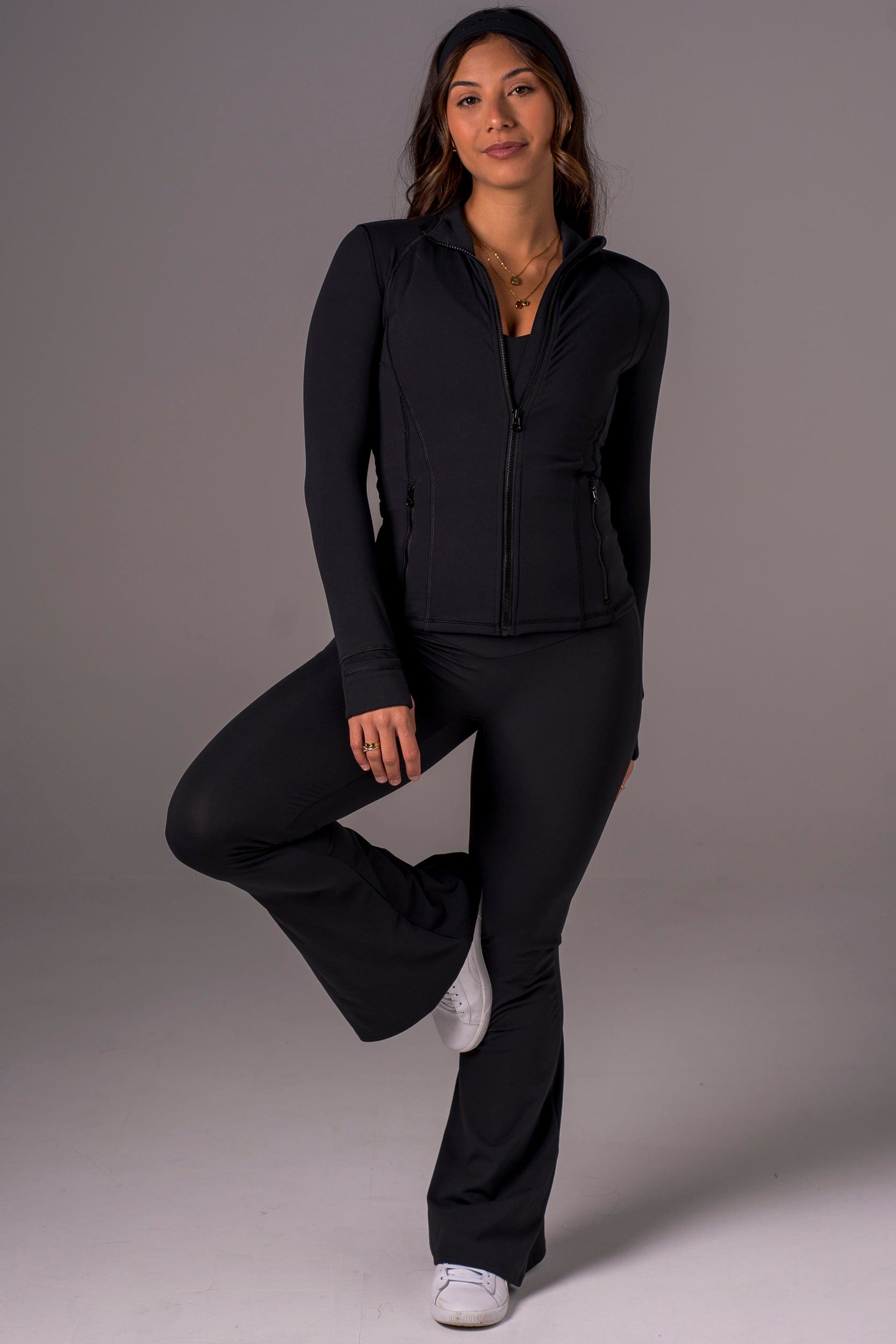Black Luxe Pocket Yoga Pants
