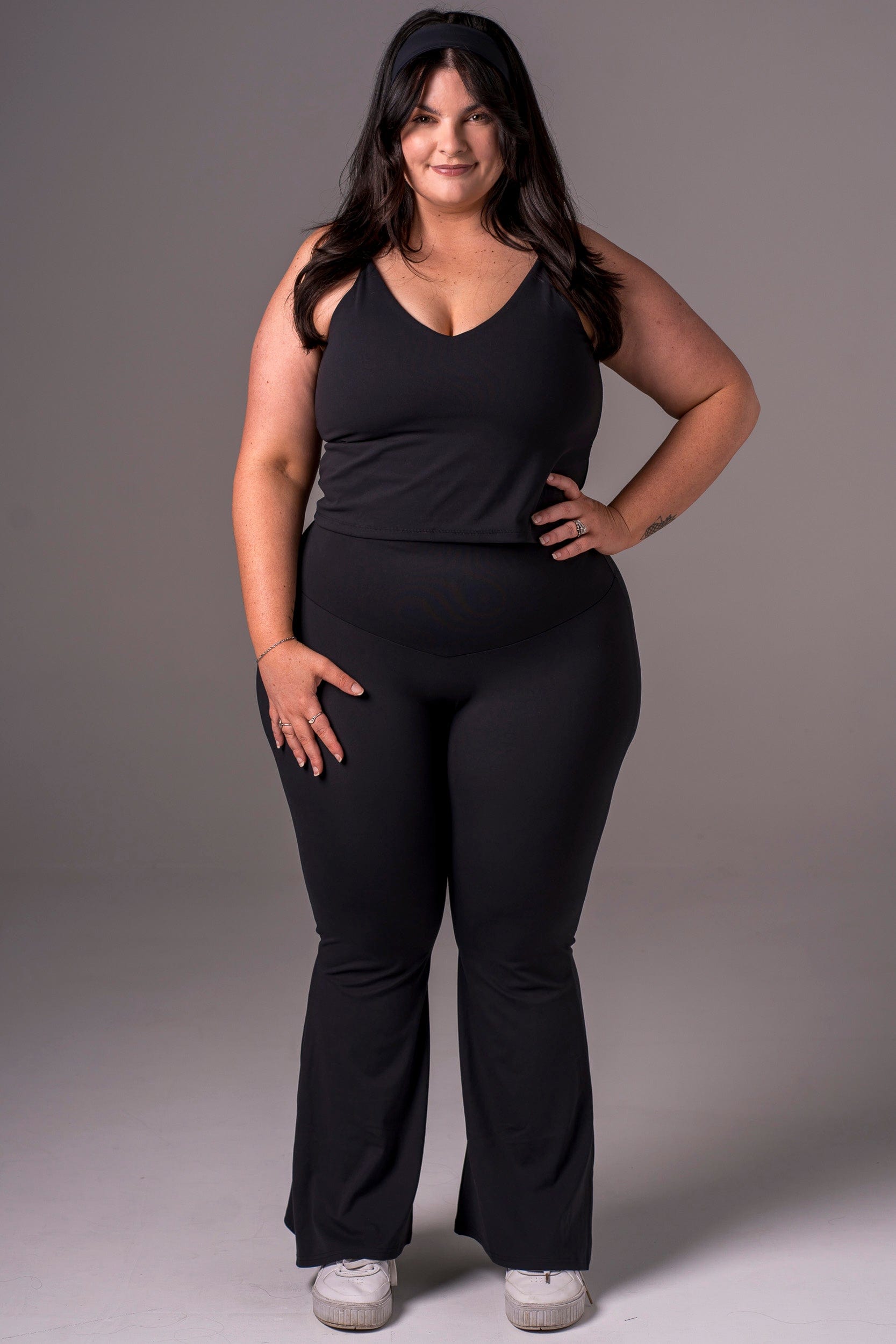 Black Luxe Pocket Yoga Pants