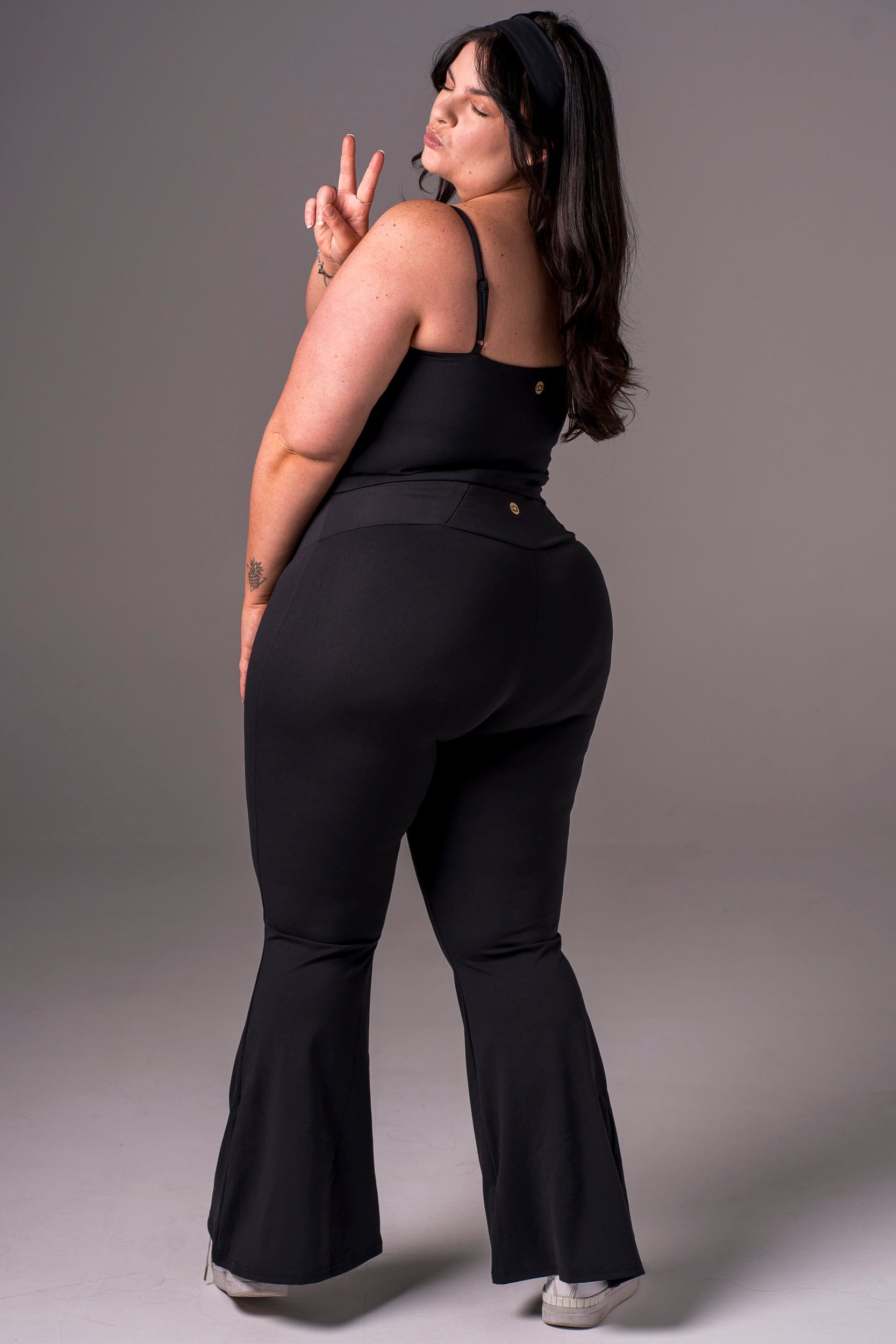 Black Luxe Pocket Yoga Pants