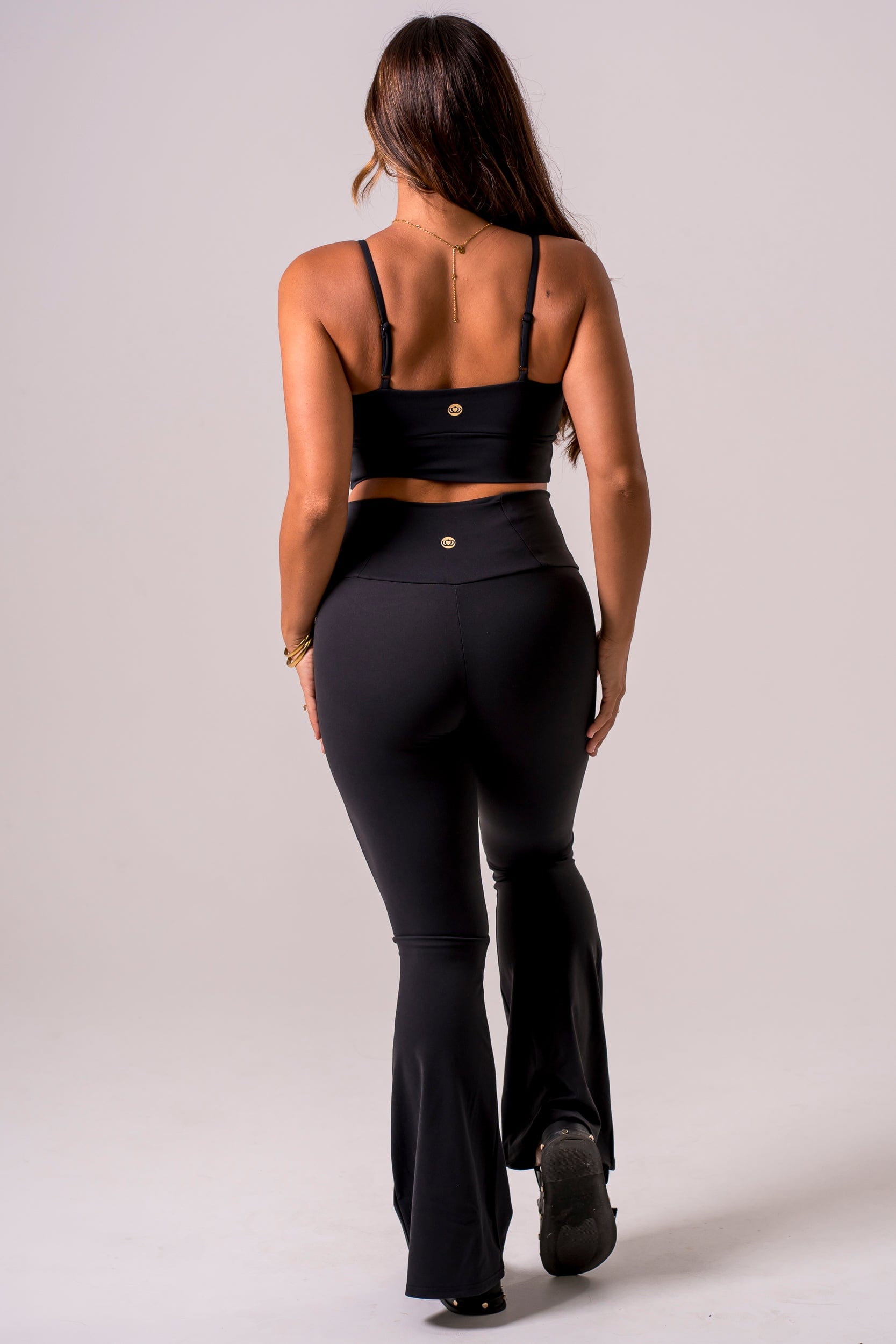 Black Luxe Pocket Yoga Pants