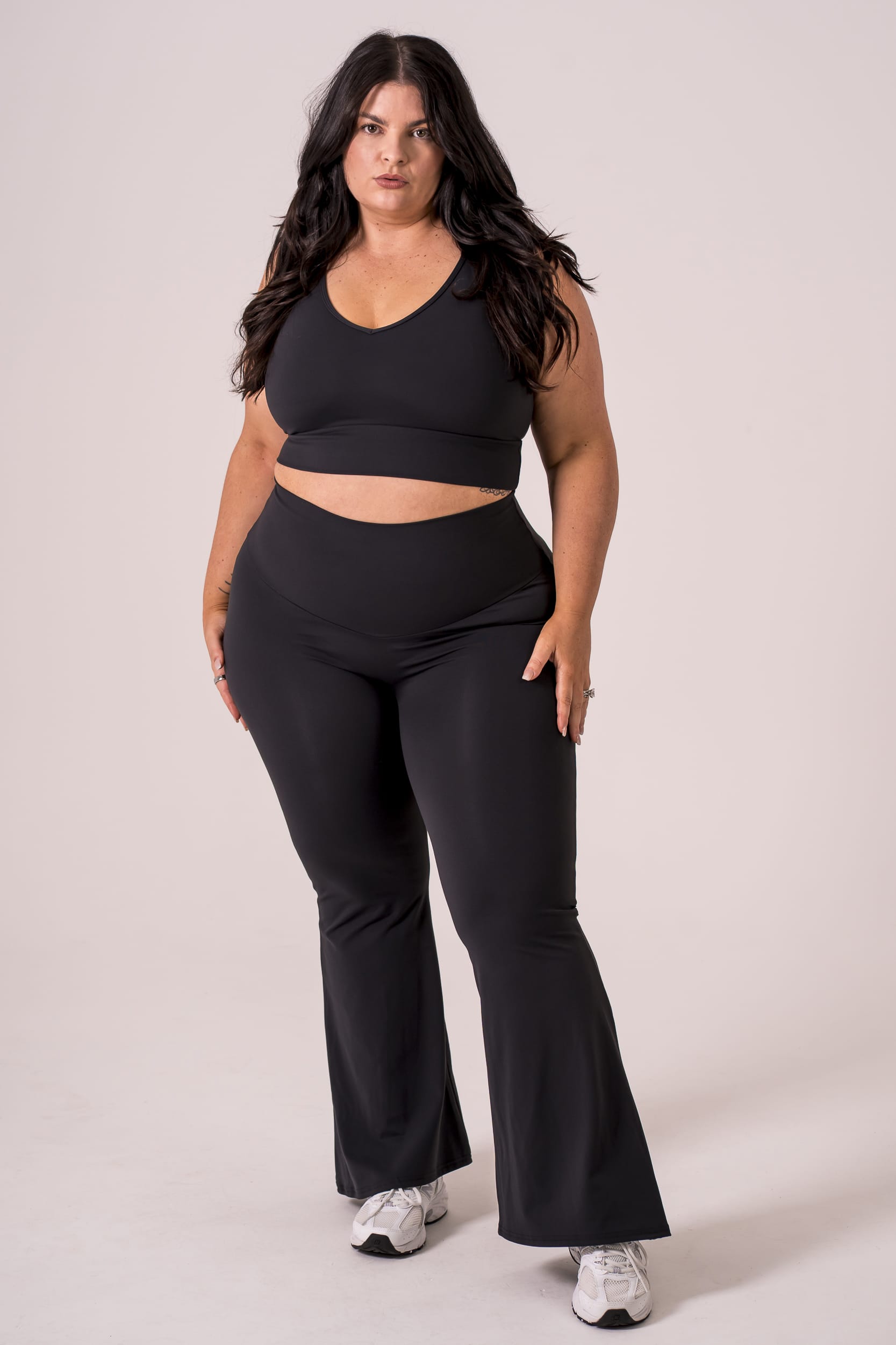 Black Luxe Pocket Yoga Pants