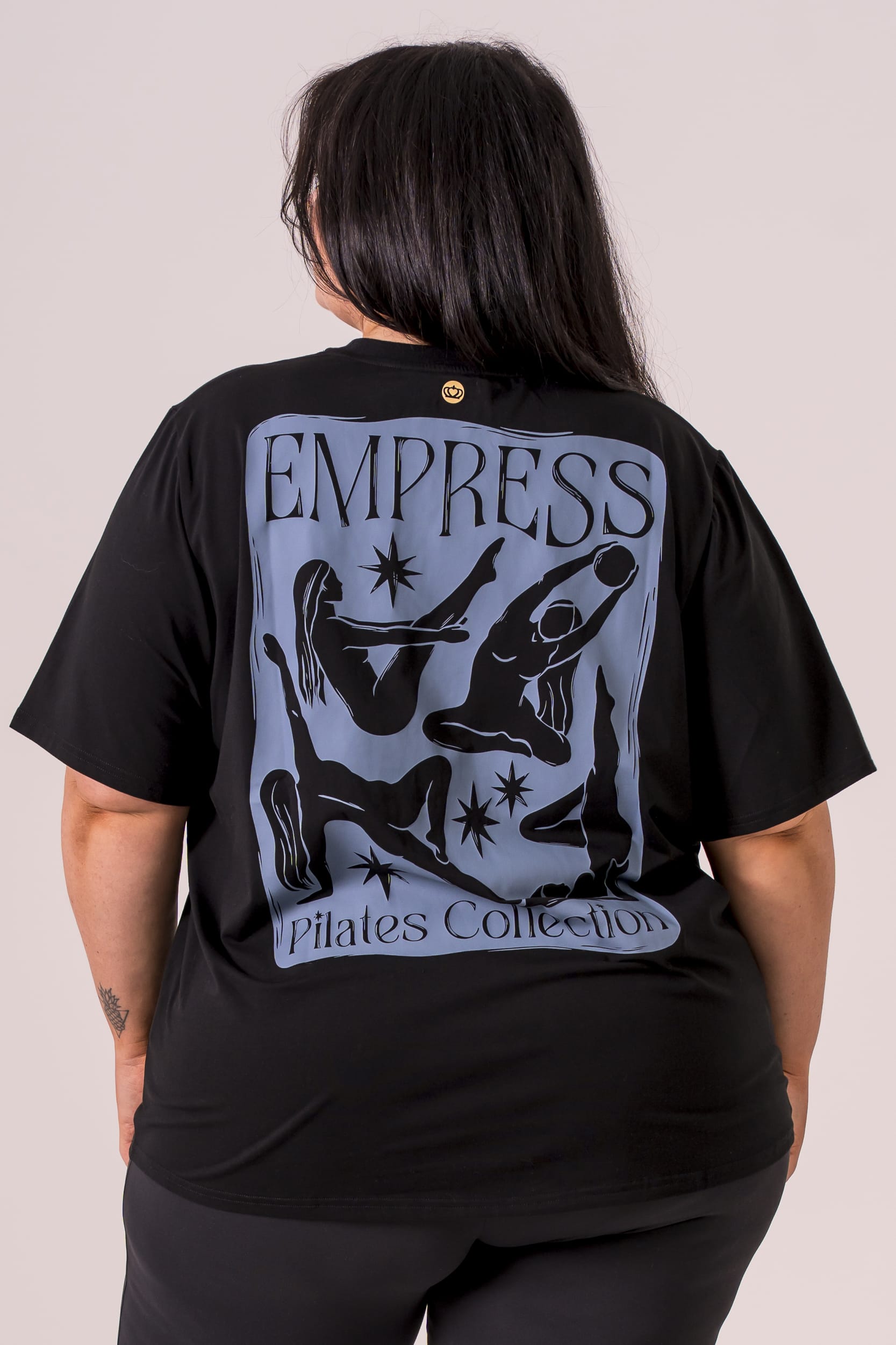 Black Pilates Oversized T-Shirt