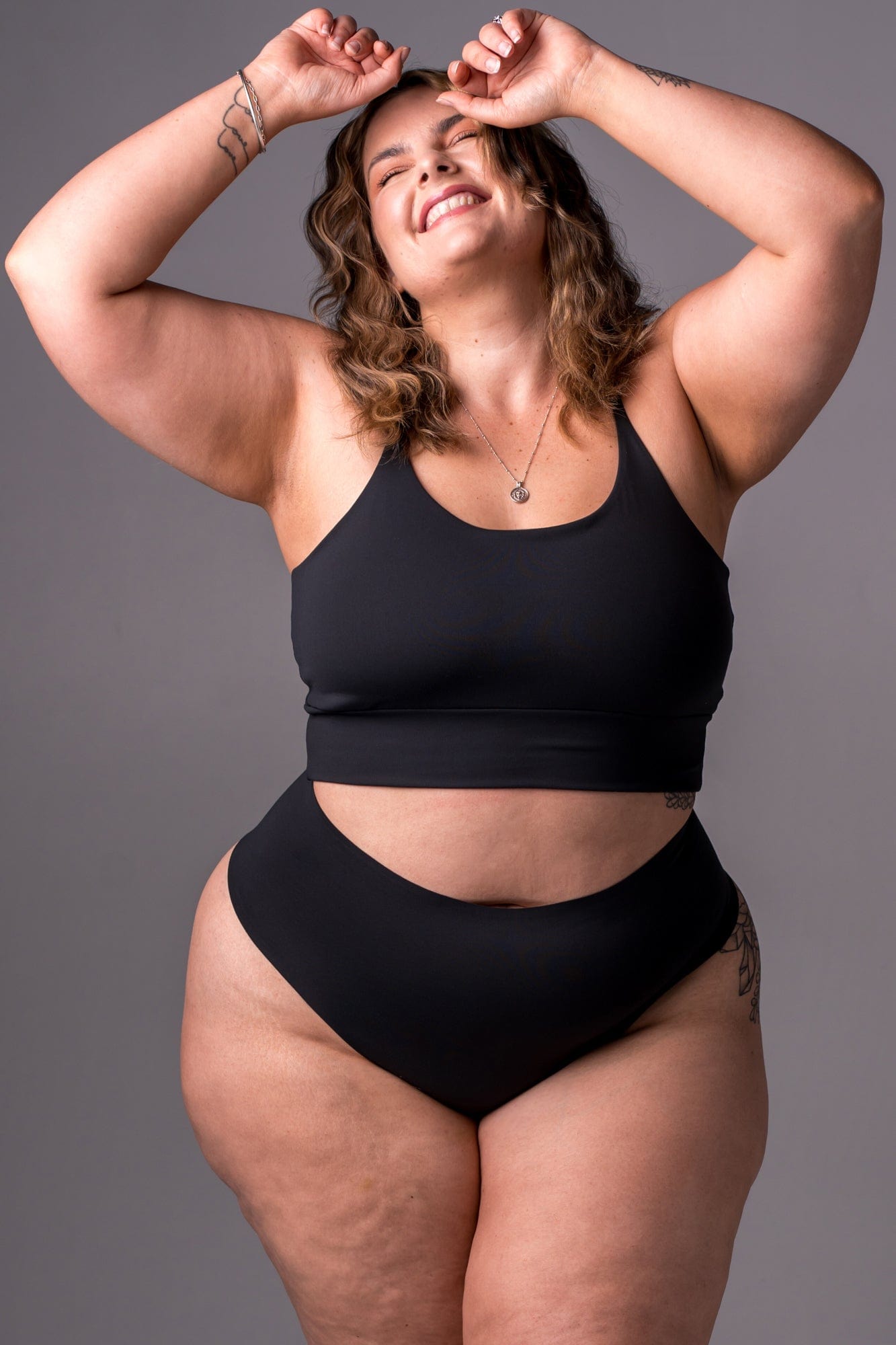 Black Regal Luxe High Waisted Underwear