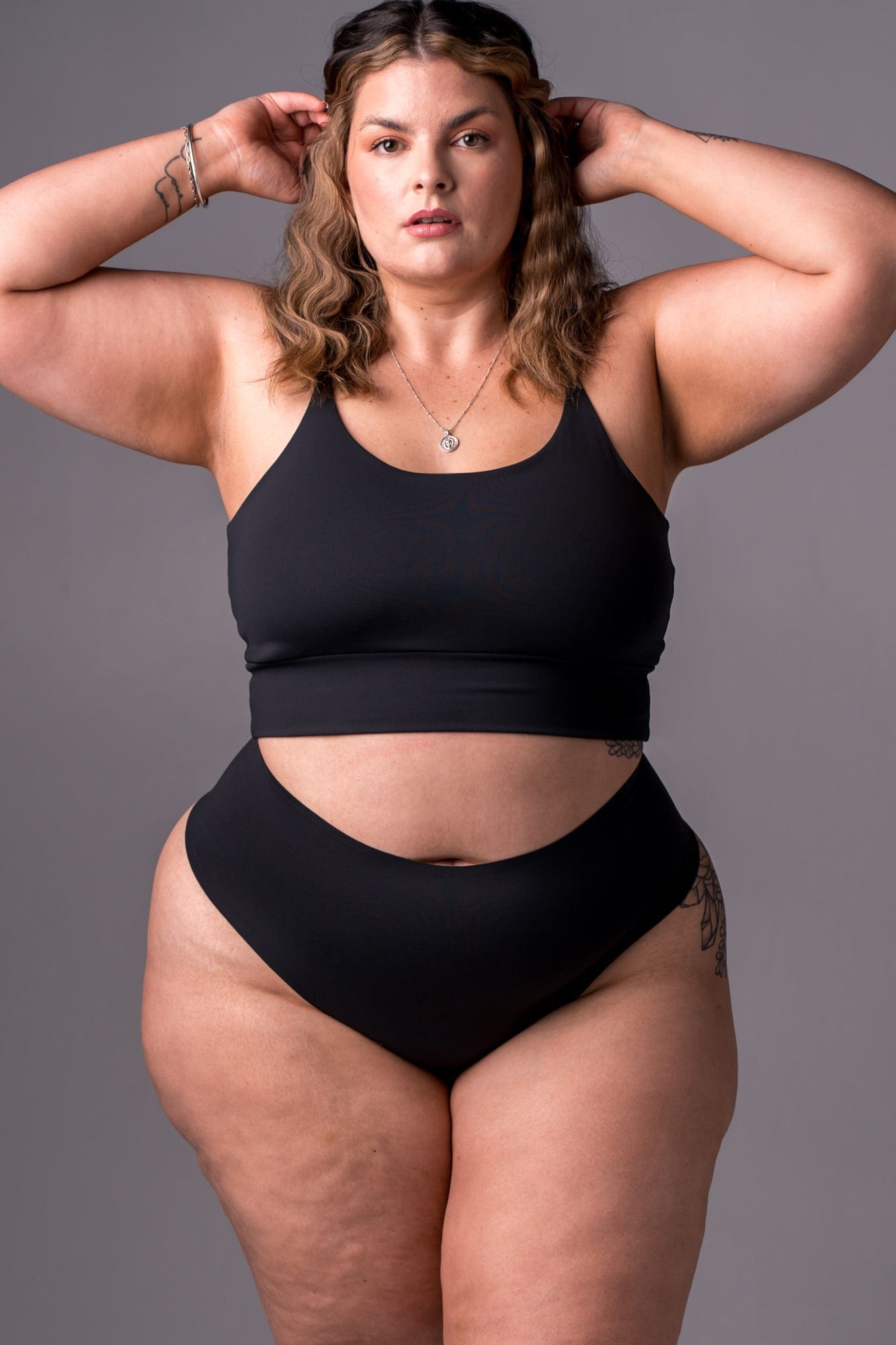 Black Regal Luxe High Waisted Underwear