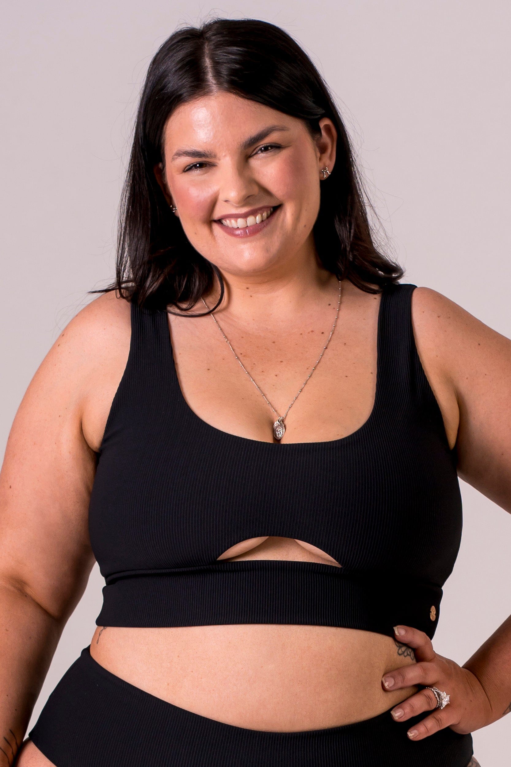 Black Reversible Bikini Top