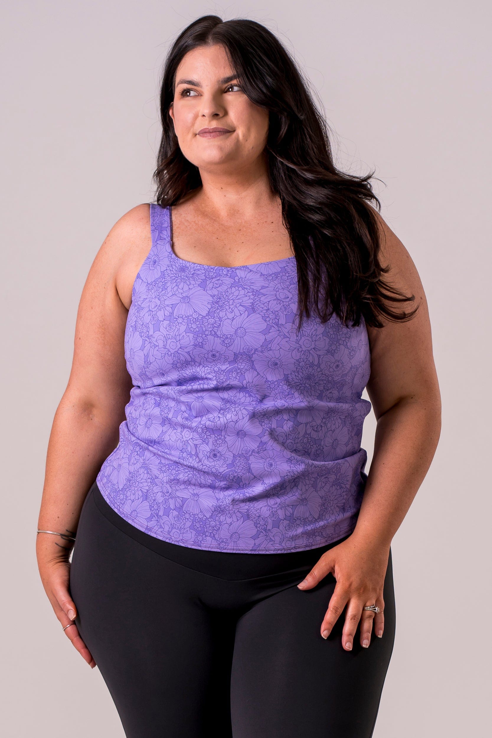 Blossom Luxe Built-In Yoga Tank