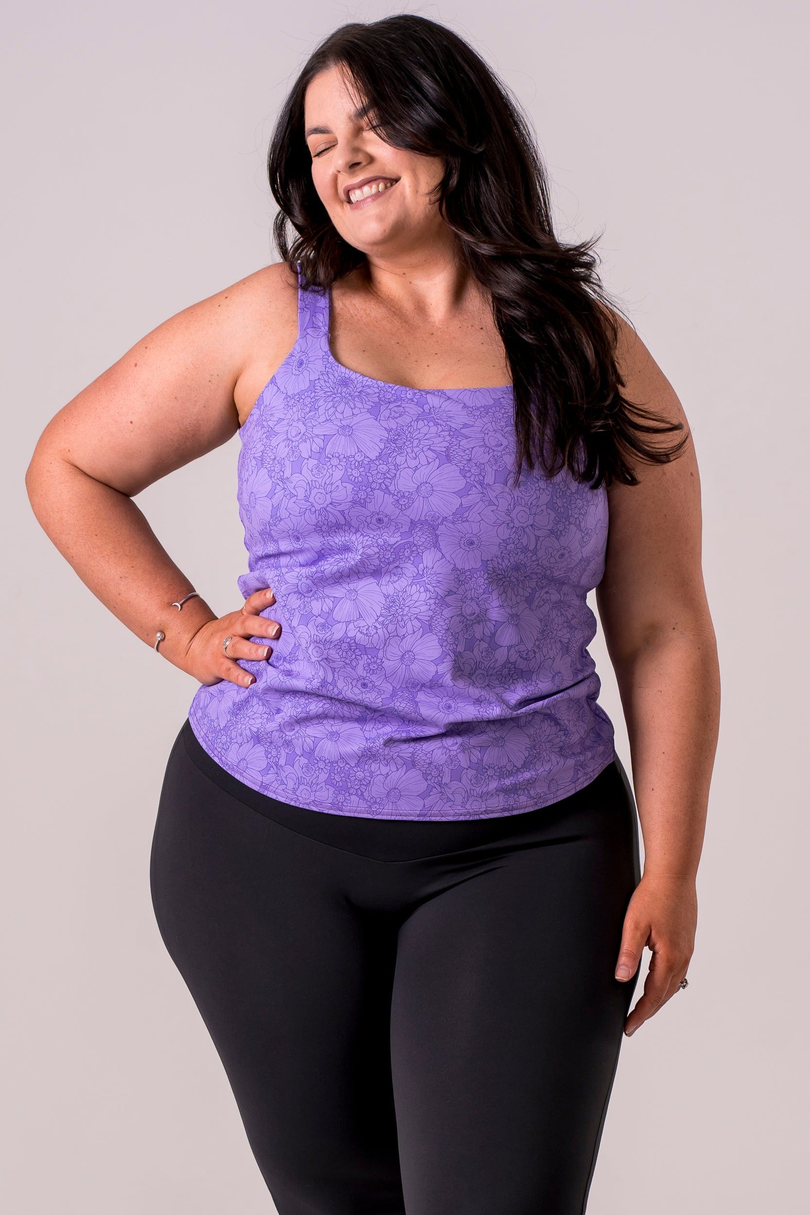 Blossom Luxe Built-In Yoga Tank