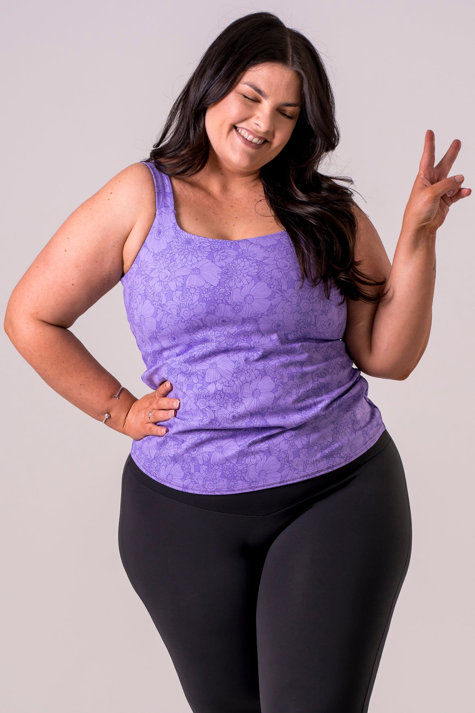 Blossom Luxe Built-In Yoga Tank