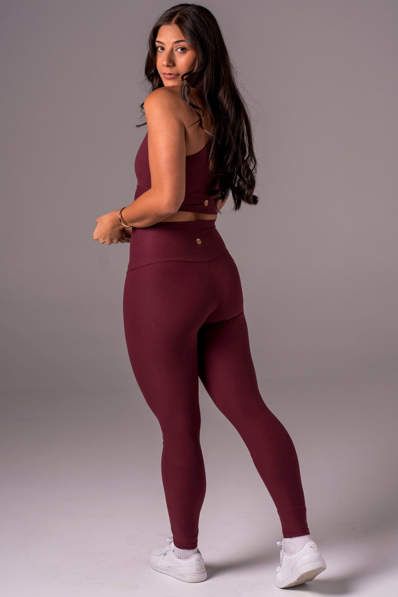 Cherry Cola Dynamic High Waisted Ankle Biter Leggings