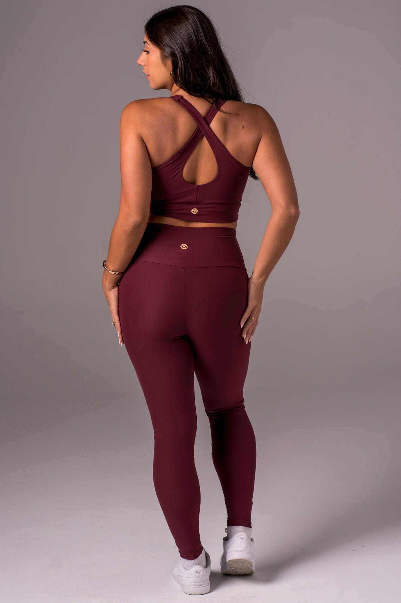 Cherry Cola Dynamic High Waisted Ankle Biter Leggings