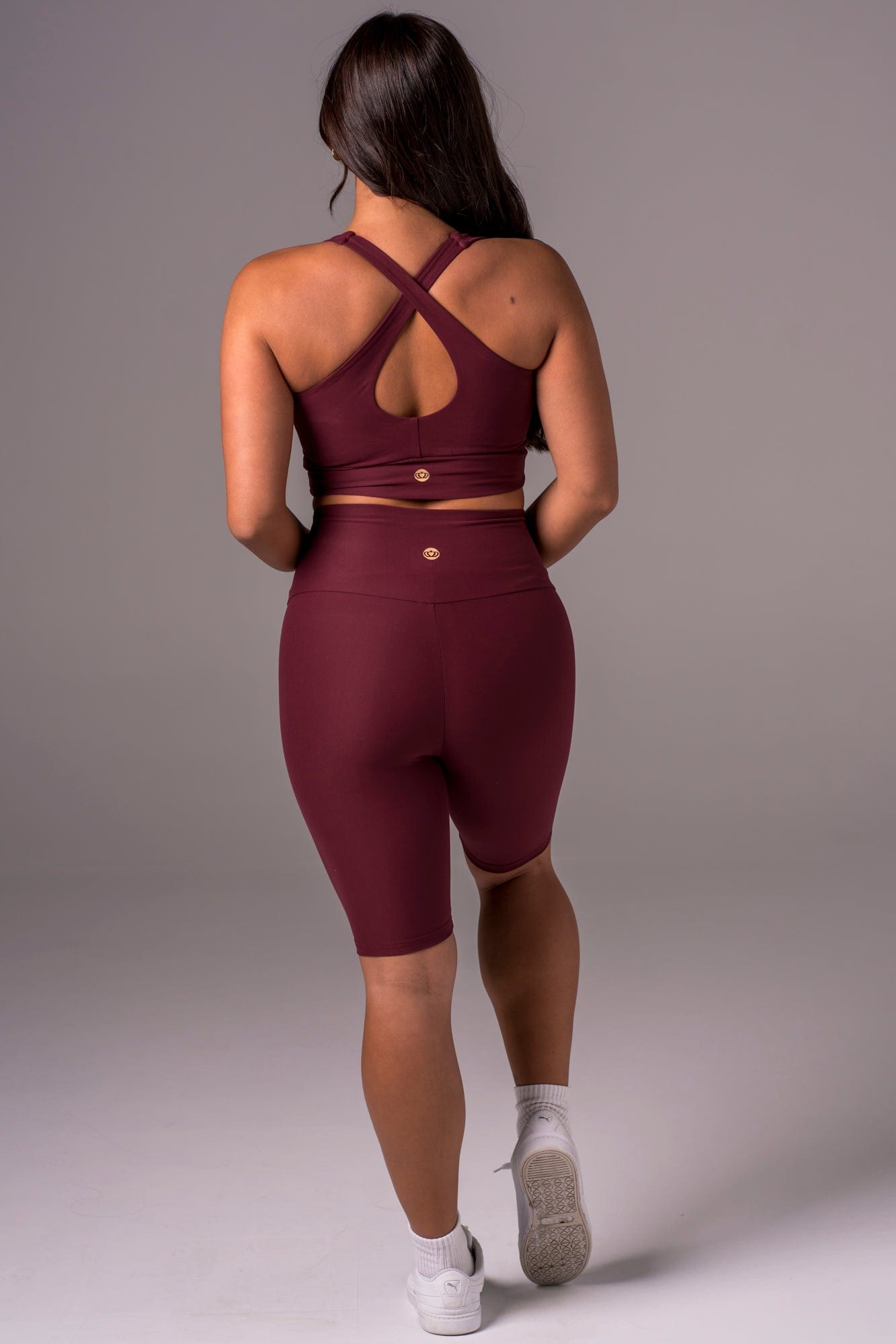 Cherry Cola Dynamic High Waisted Bike Shorts