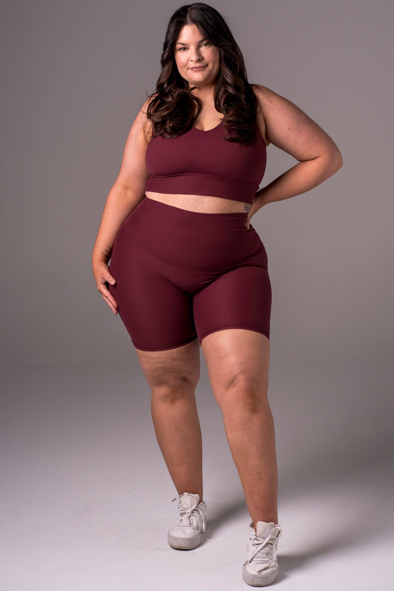 Cherry Cola Dynamic High Waisted Booty Shorts