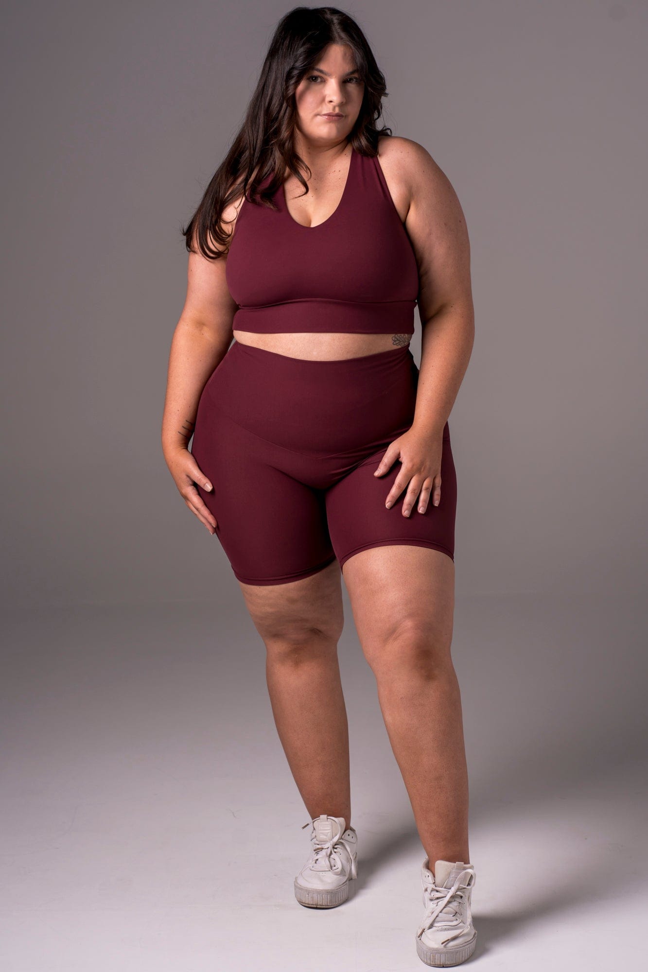 Cherry Cola Dynamic High Waisted Booty Shorts