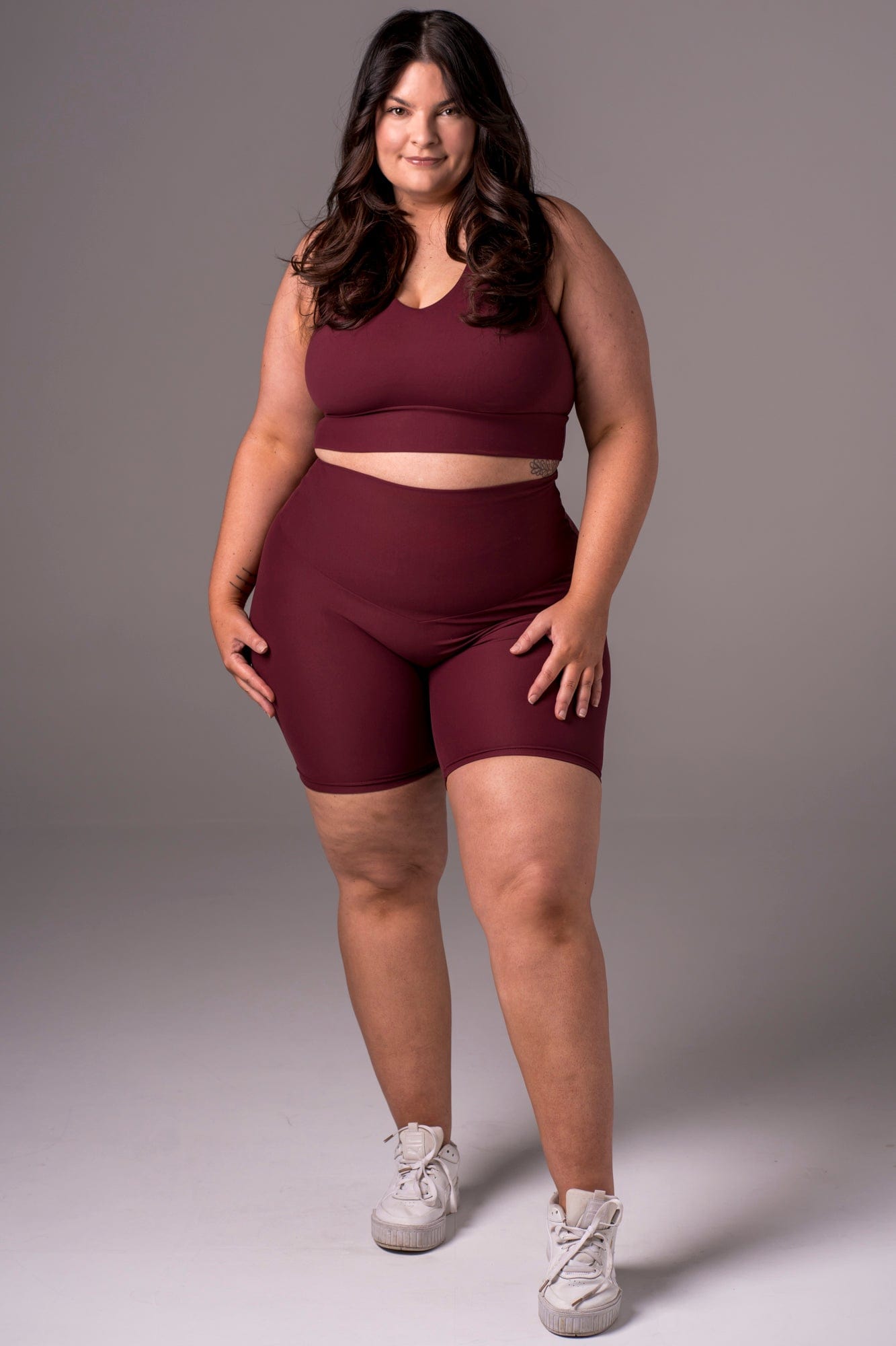 Cherry Cola Dynamic High Waisted Booty Shorts