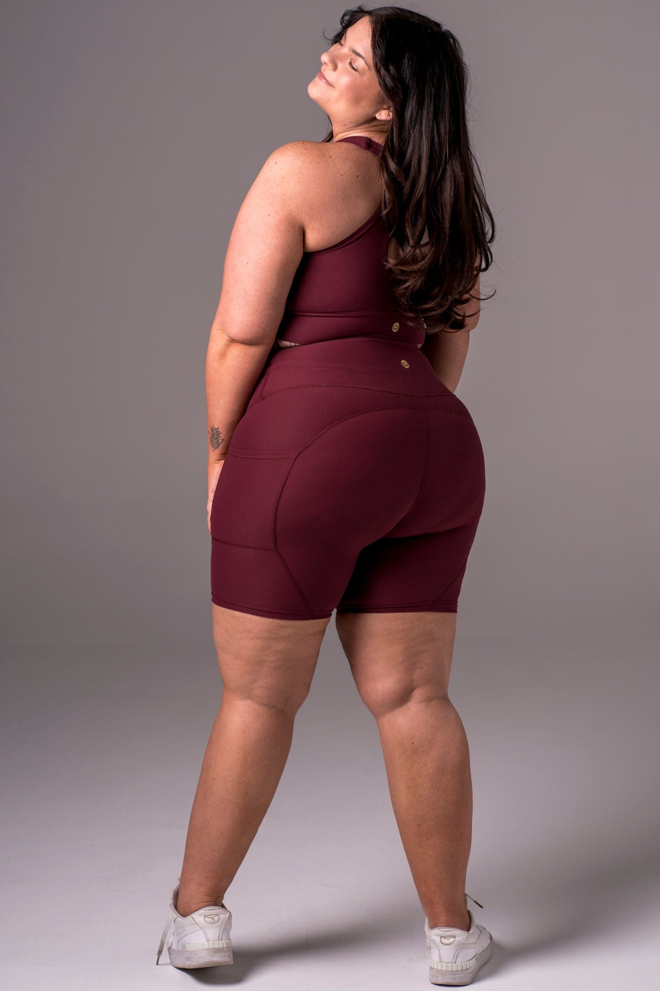 Cherry Cola Dynamic High Waisted Pocket Shaper Booty Shorts