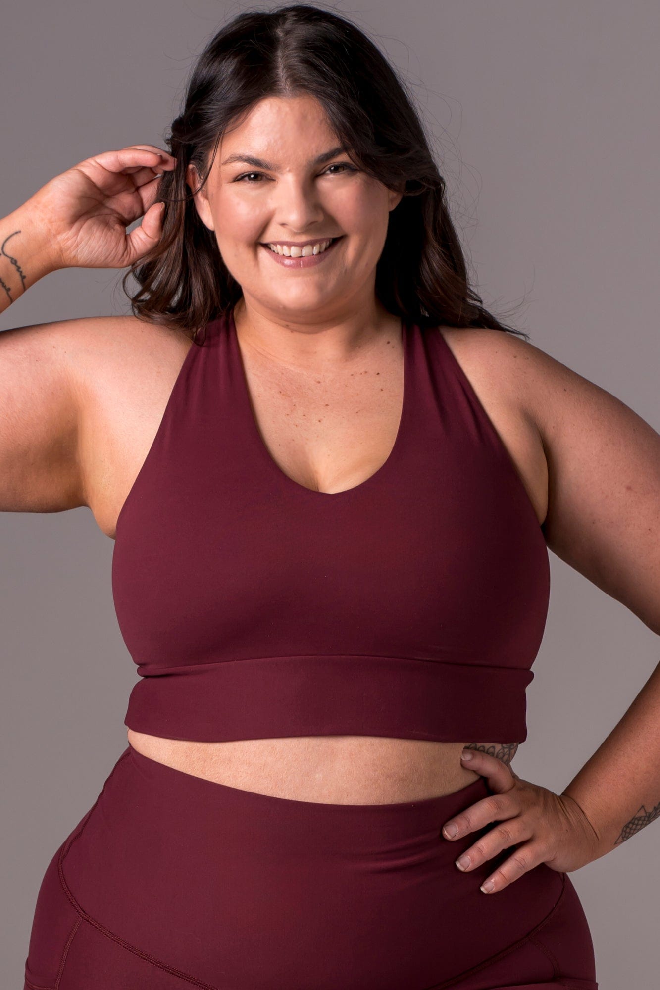 Cherry Cola Dynamic Sports Crop