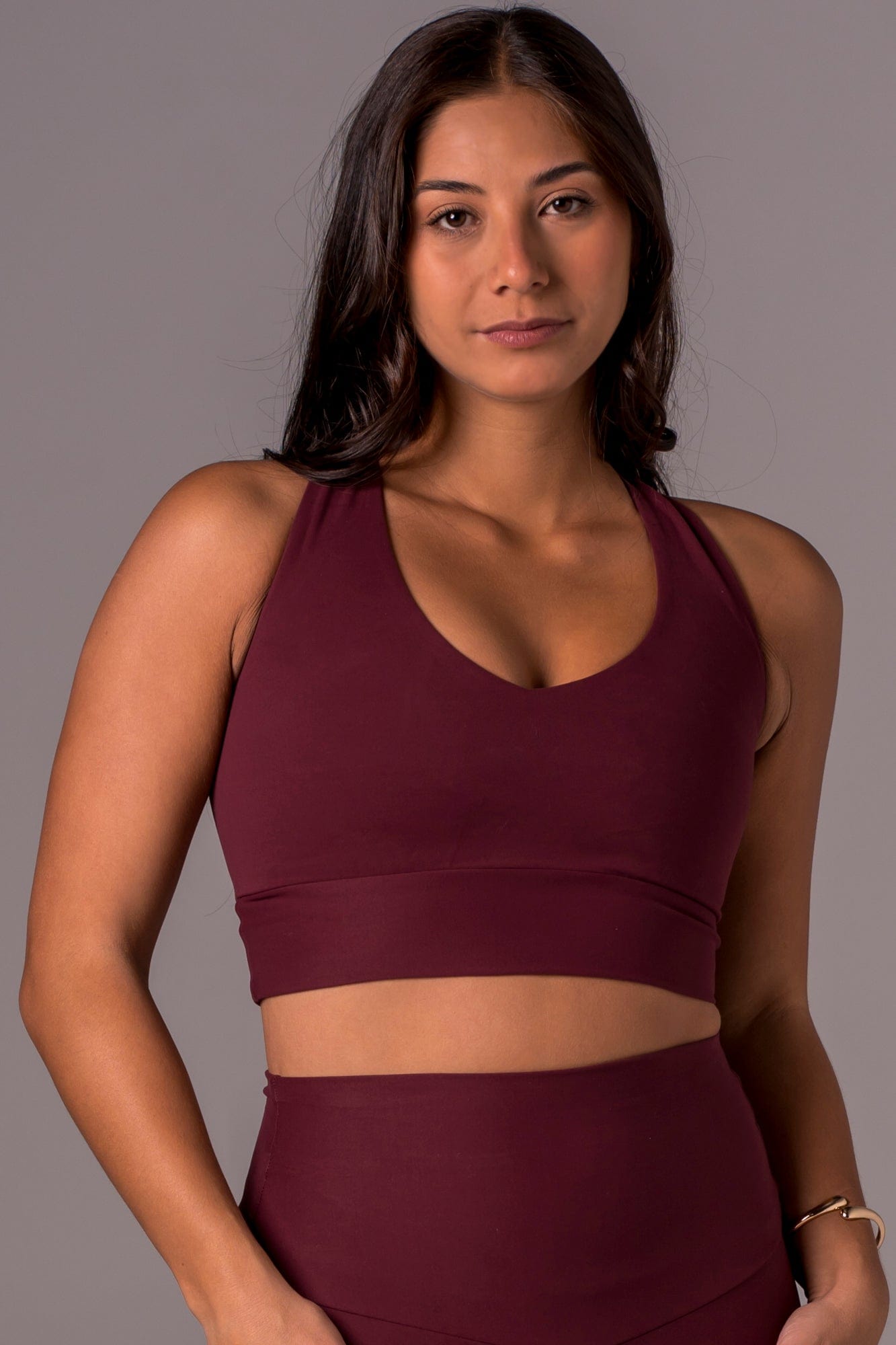 Cherry Cola Dynamic Sports Crop