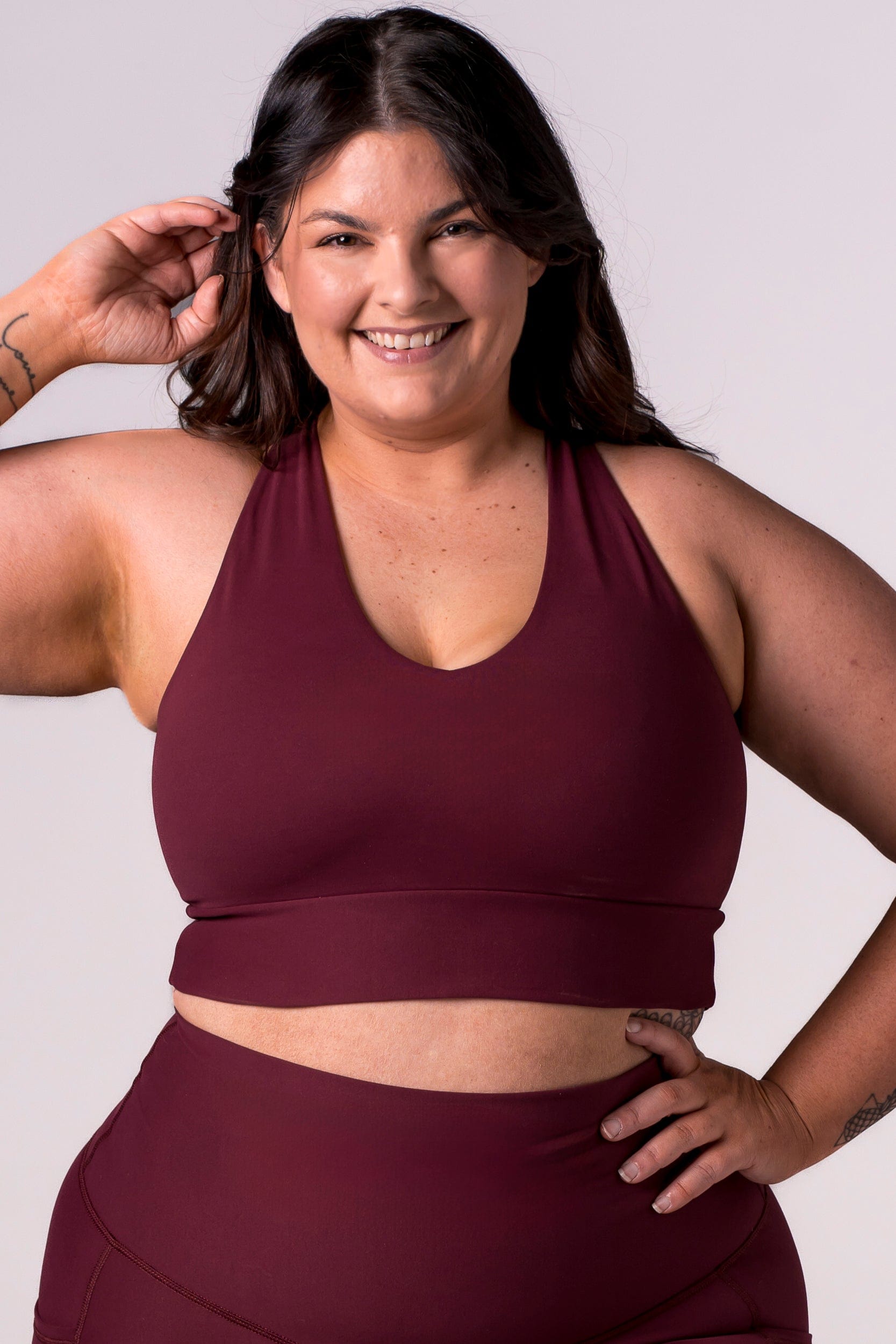 Cherry Cola Dynamic Sports Crop