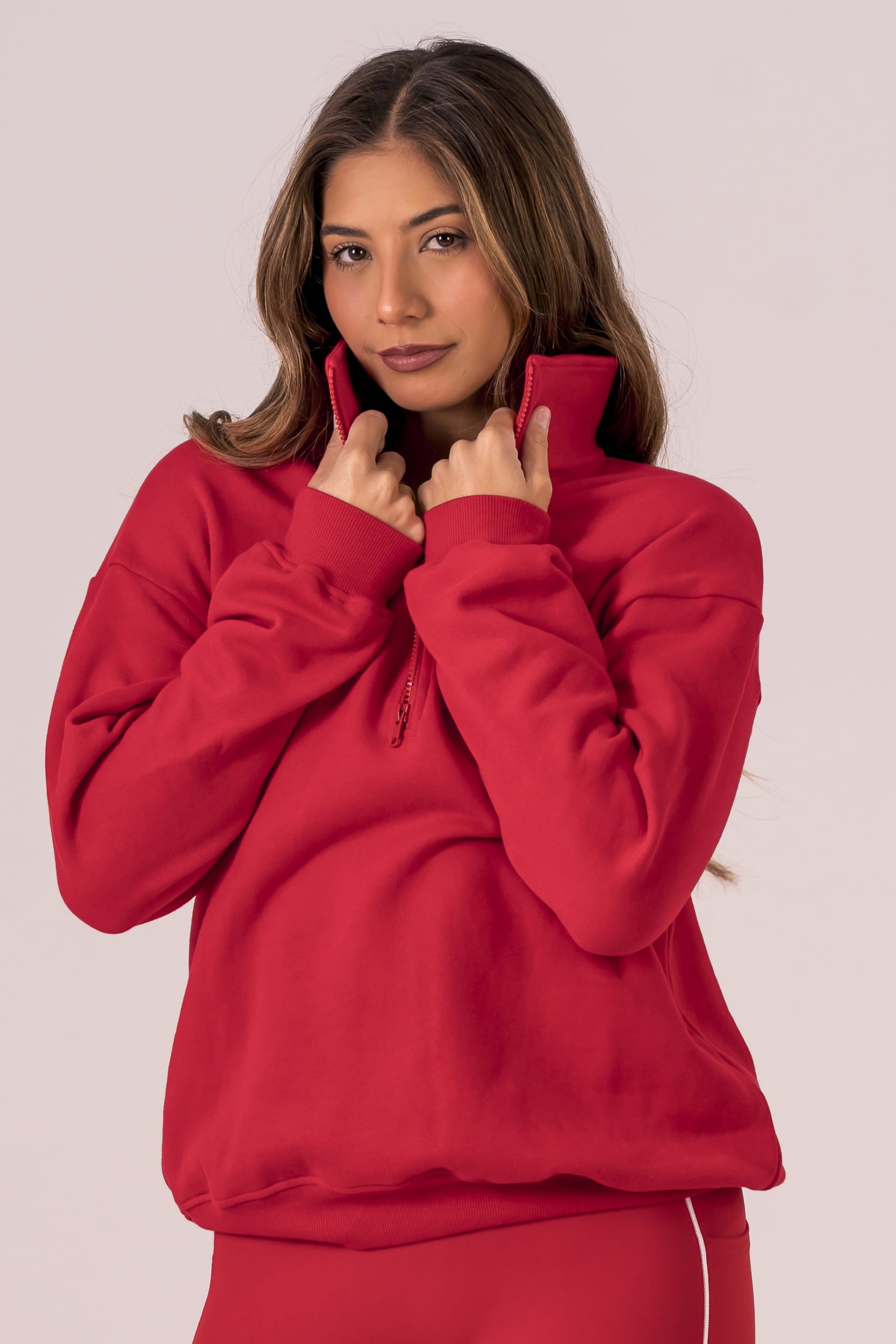 Chilli Quarter Zip Sweater