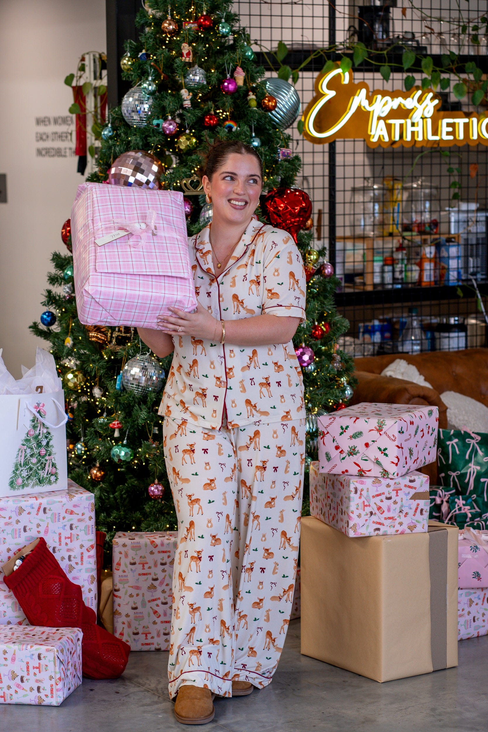 Deer Santa Bamboo Pyjama Pants