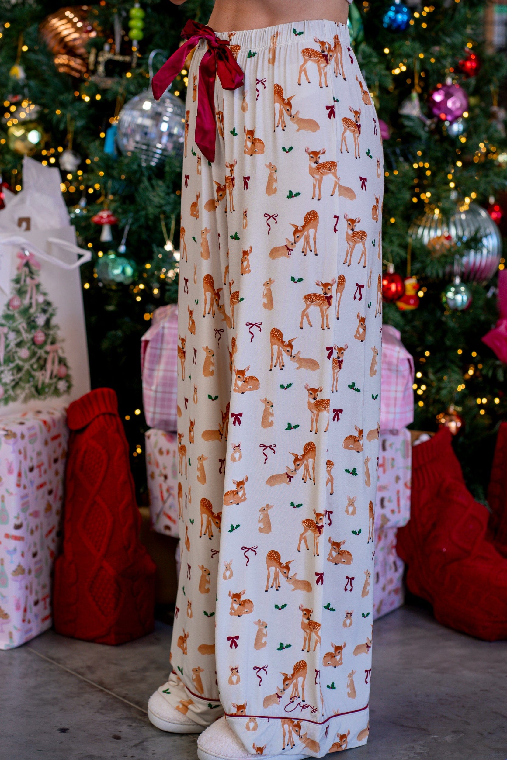 Deer Santa Bamboo Pyjama Pants